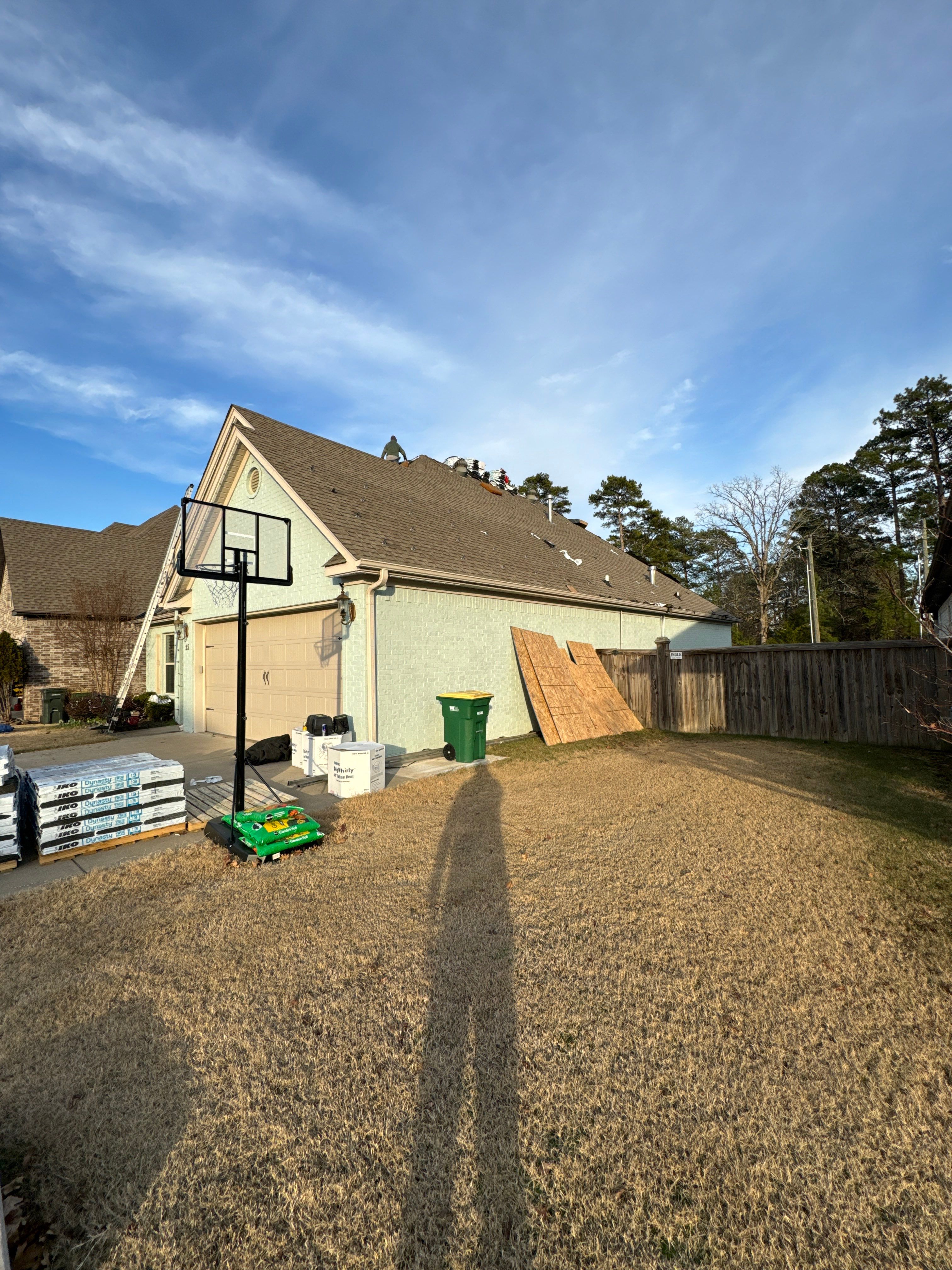 Residential Roofing Installation using IKO Nordic Atlantic Blue by Ringer Roofing, LLC.