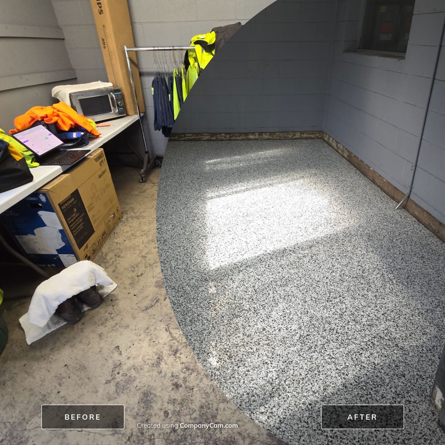 Incredible Breakroom Makeover! by Elite Floor Solutions