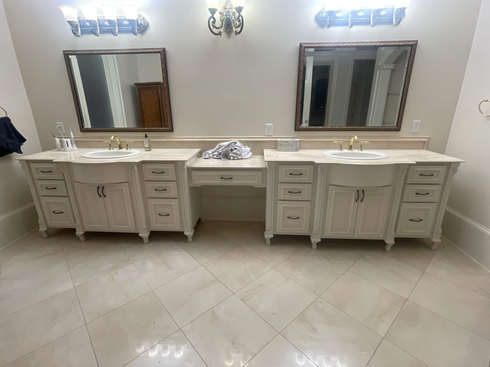 Multiple Cabinet Refinishing Projects in Atlanta Home by Atlanta's Paint Doctor