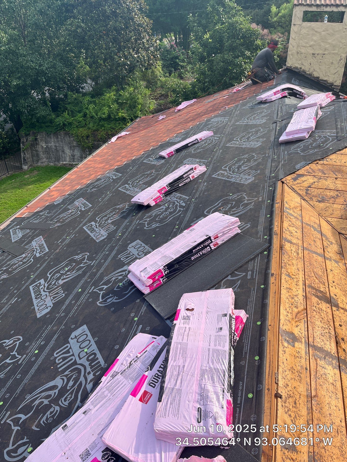 Asphalt Shingle and Flat Roof Replacement in Hot Springs by Temple Roofing and Exteriors