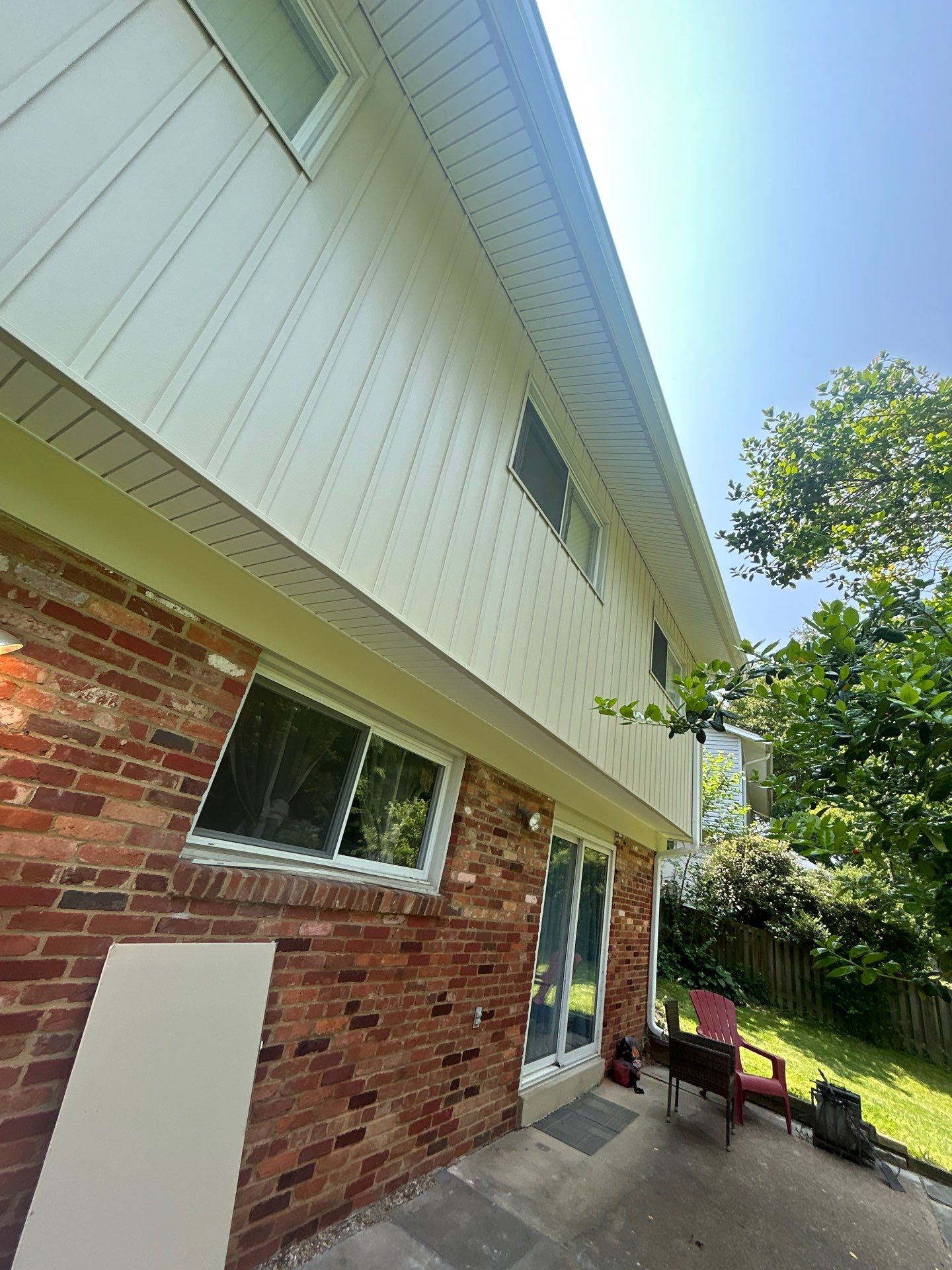 Fairfax: Residential Siding Replacement with CertainTeed 8" Board and Batten Siding in Desert Tan by RM Banning, Inc.