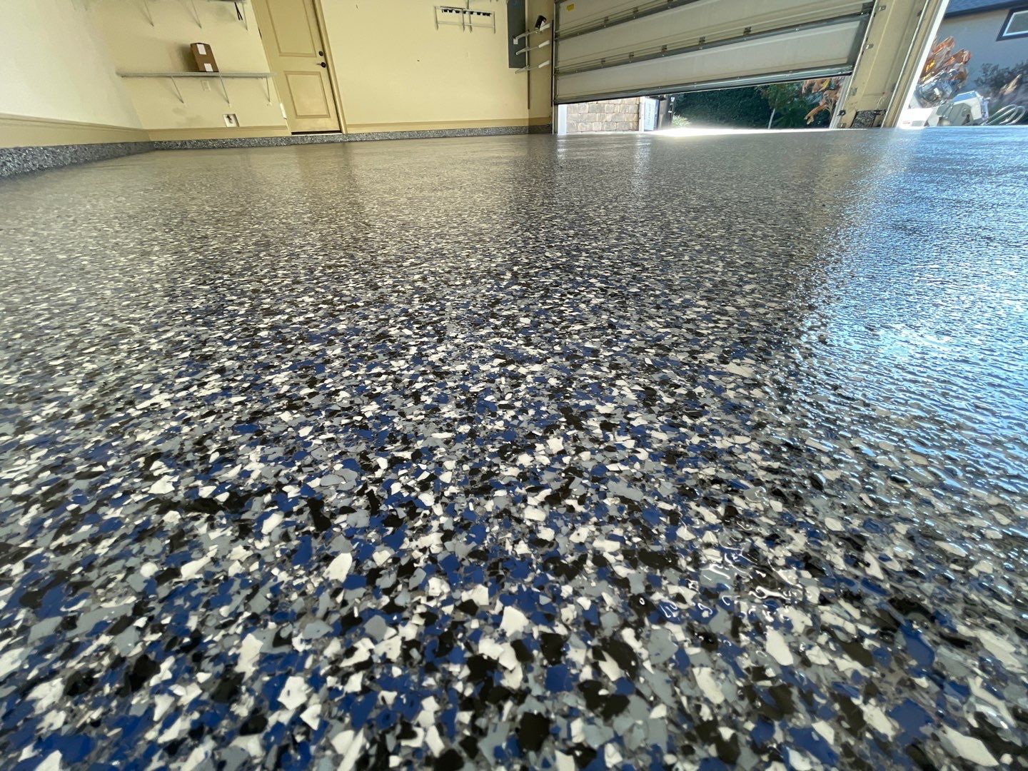 Garage in Gainesville, FL in Denim by Cross Creek Concrete Coatings