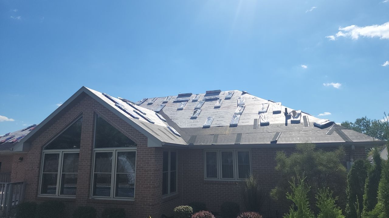 Residential Roofing Installation using GAF Timberline HDZ Weathered Wood by Nitro Roofing and Construction