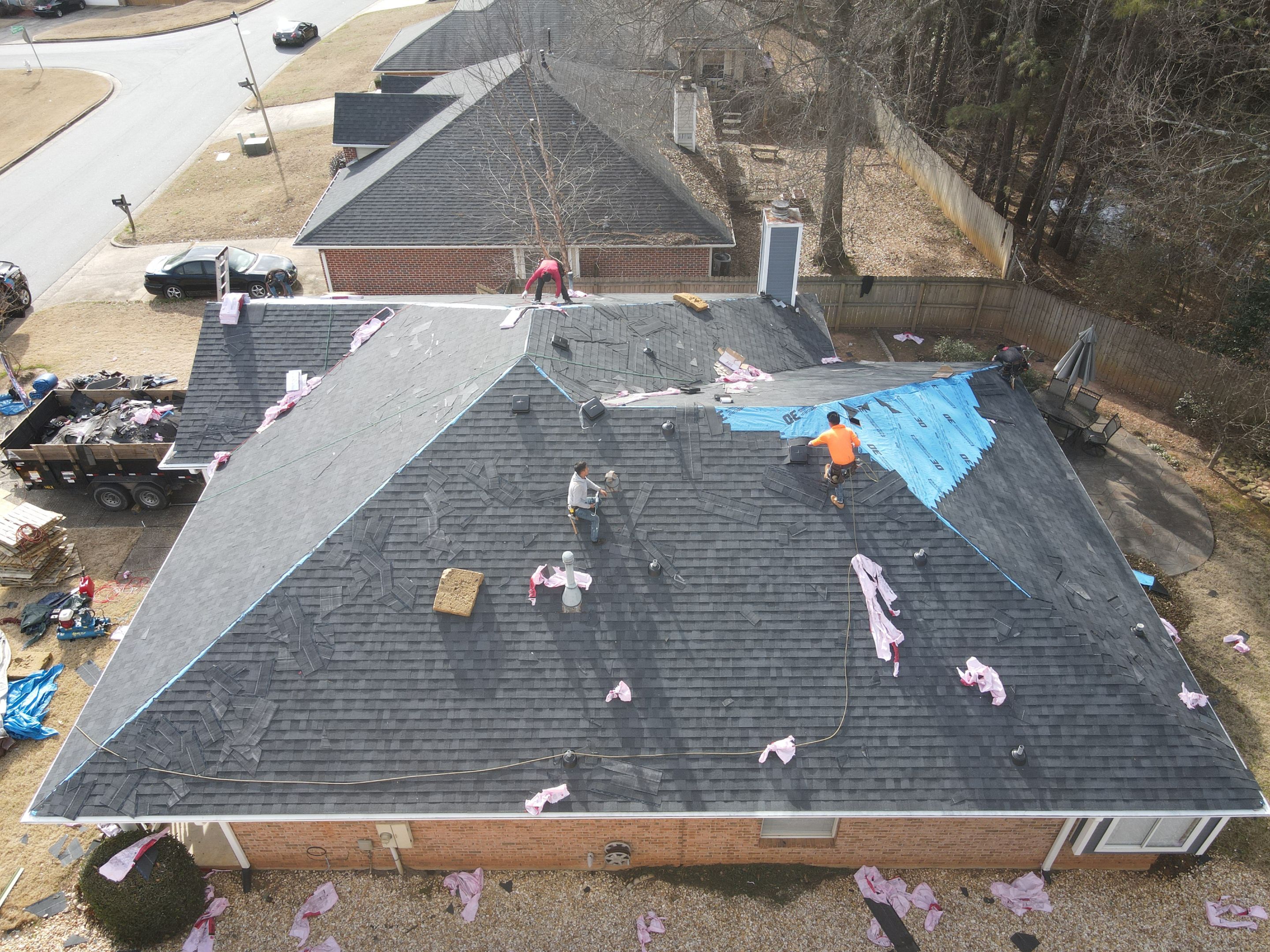 Residential Roofing Installation using Owens Corning by Inspector Roofing and Restoration