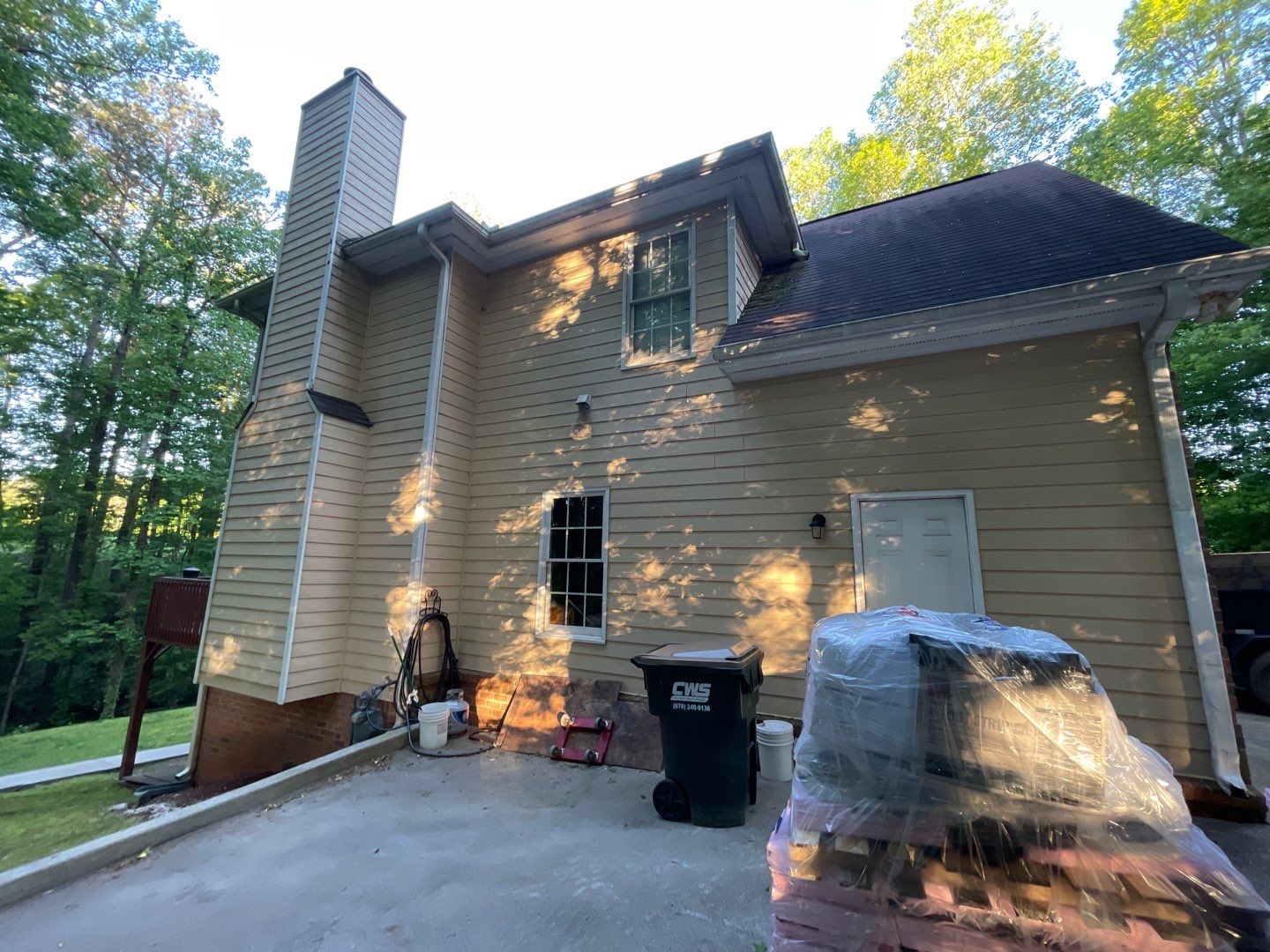 Residential Roofing Installation using Owens Corning Chateau Green  by Inspector Roofing and Restoration