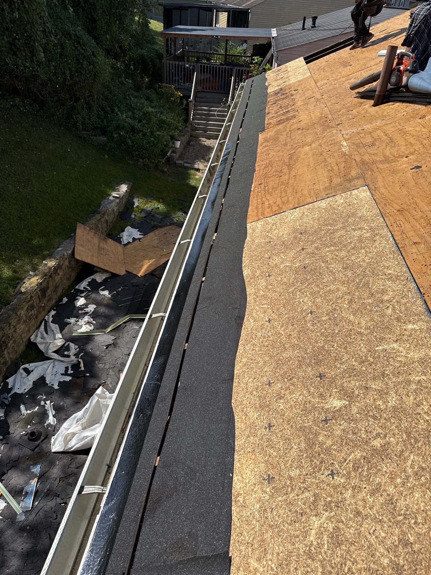 Residential Roofing Installation using GAF Timberline HDZ Barkwood by Rainstoppers Roofing