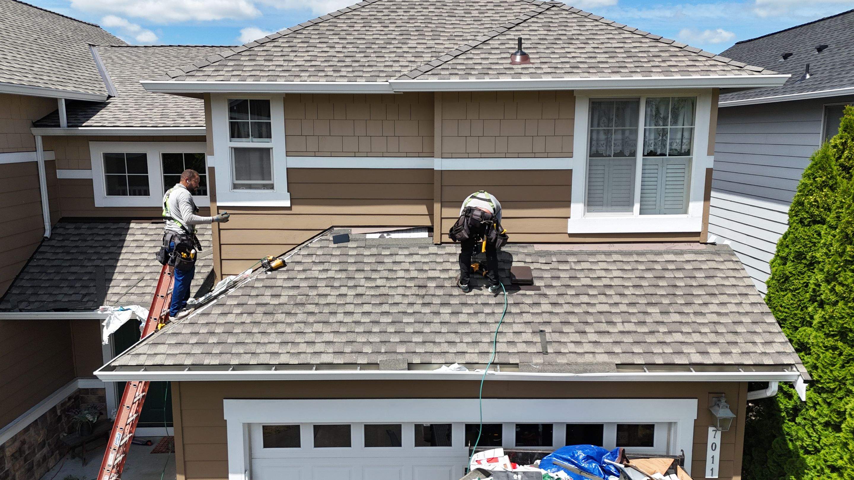 Residential Roofing Installation using GAF UHDZ Shingles by Roofing Formula LLC