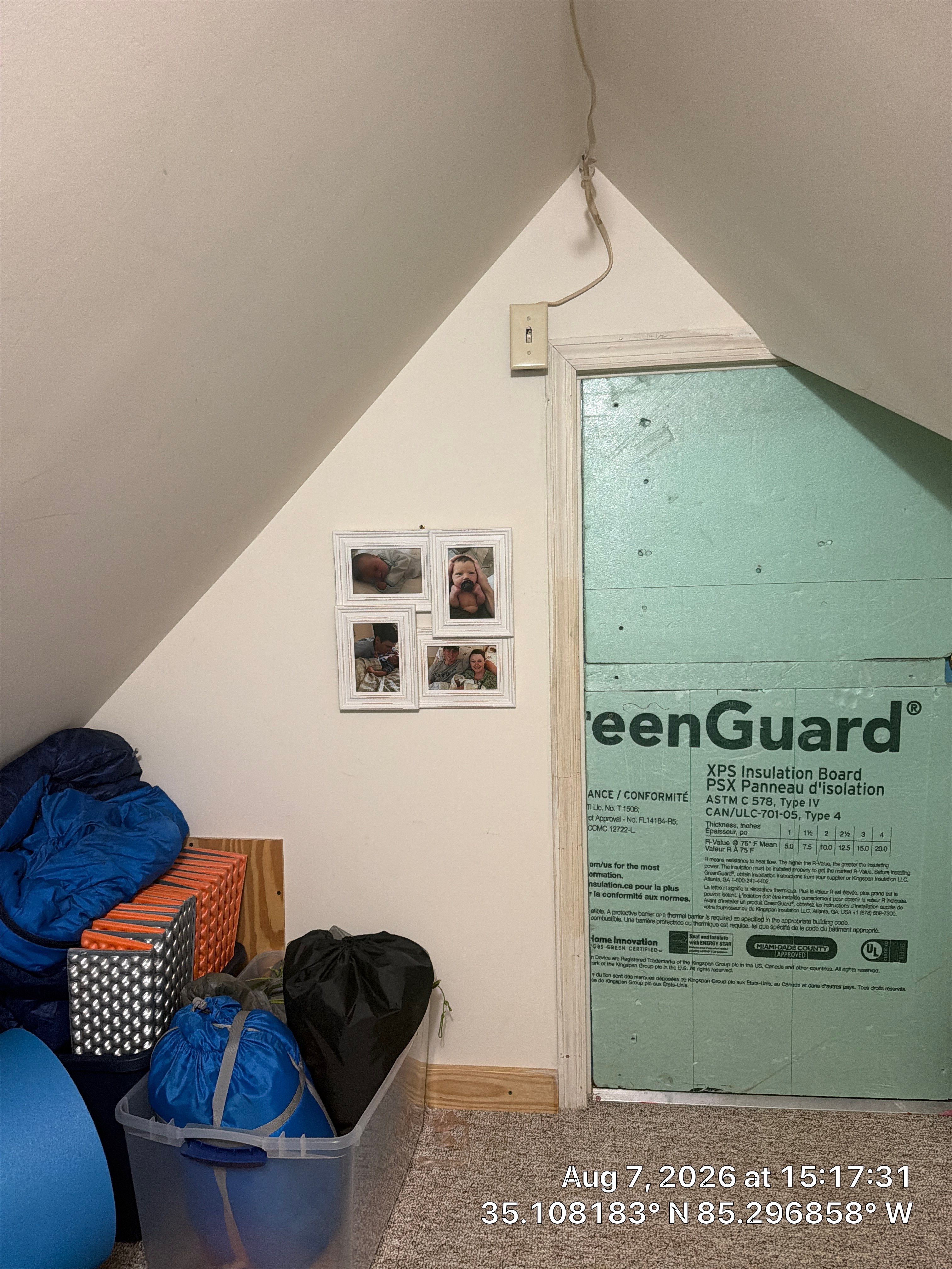Attic Weatherization and Knee Wall Insulation Installation in Chattanooga by CompanyCam Sales Demo