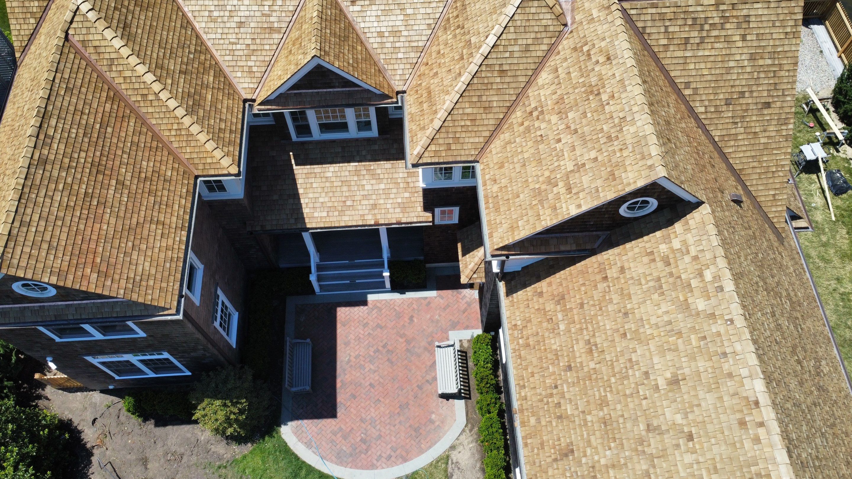 Residential Roofing Installation using Cedar Shakes by CMNG LLC