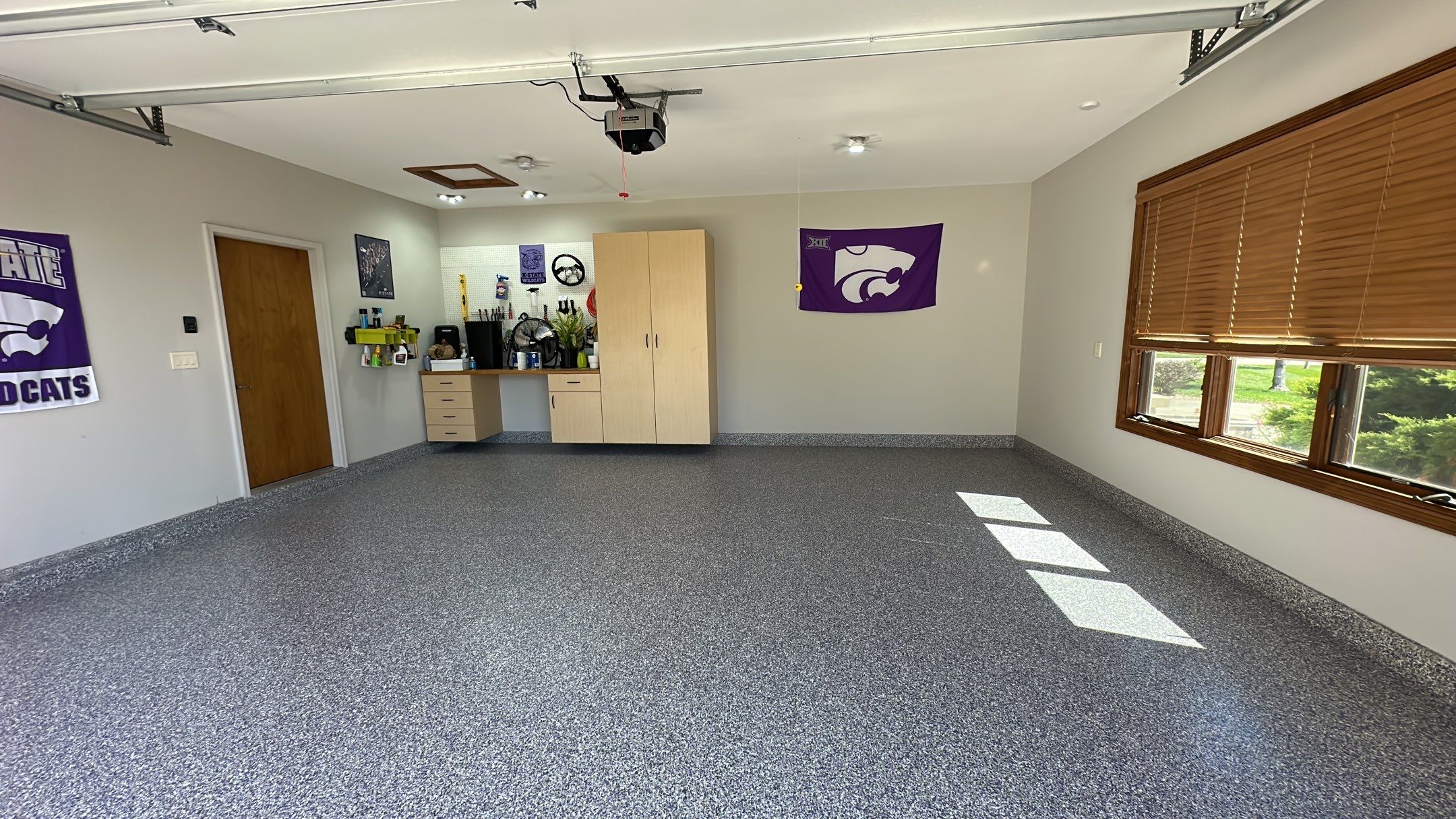 Check out The Purple In This Floor by Banner Garage