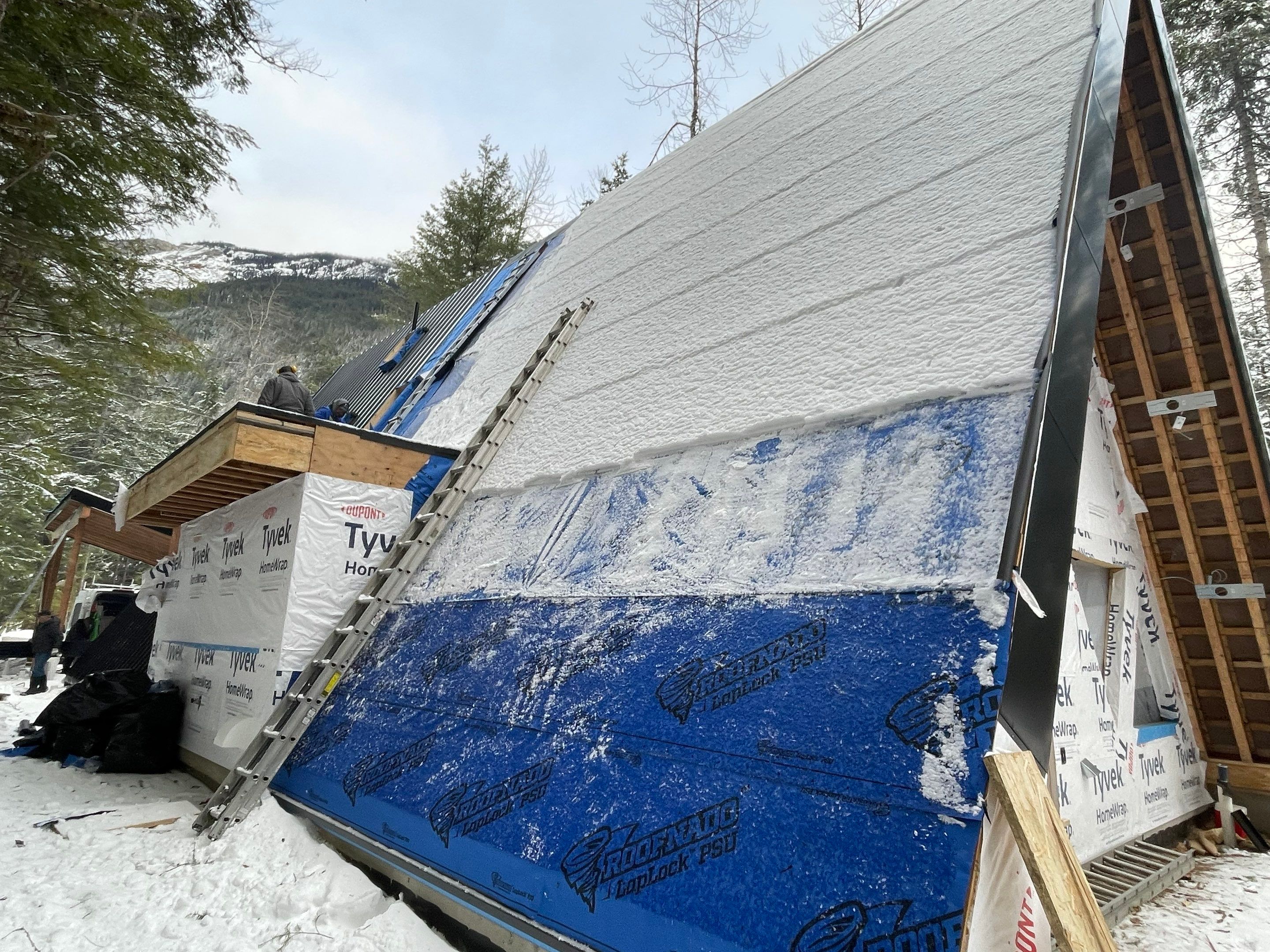 Residential Roofing Installation using 12" Prolok metal  by Top Notch Roofing Inc