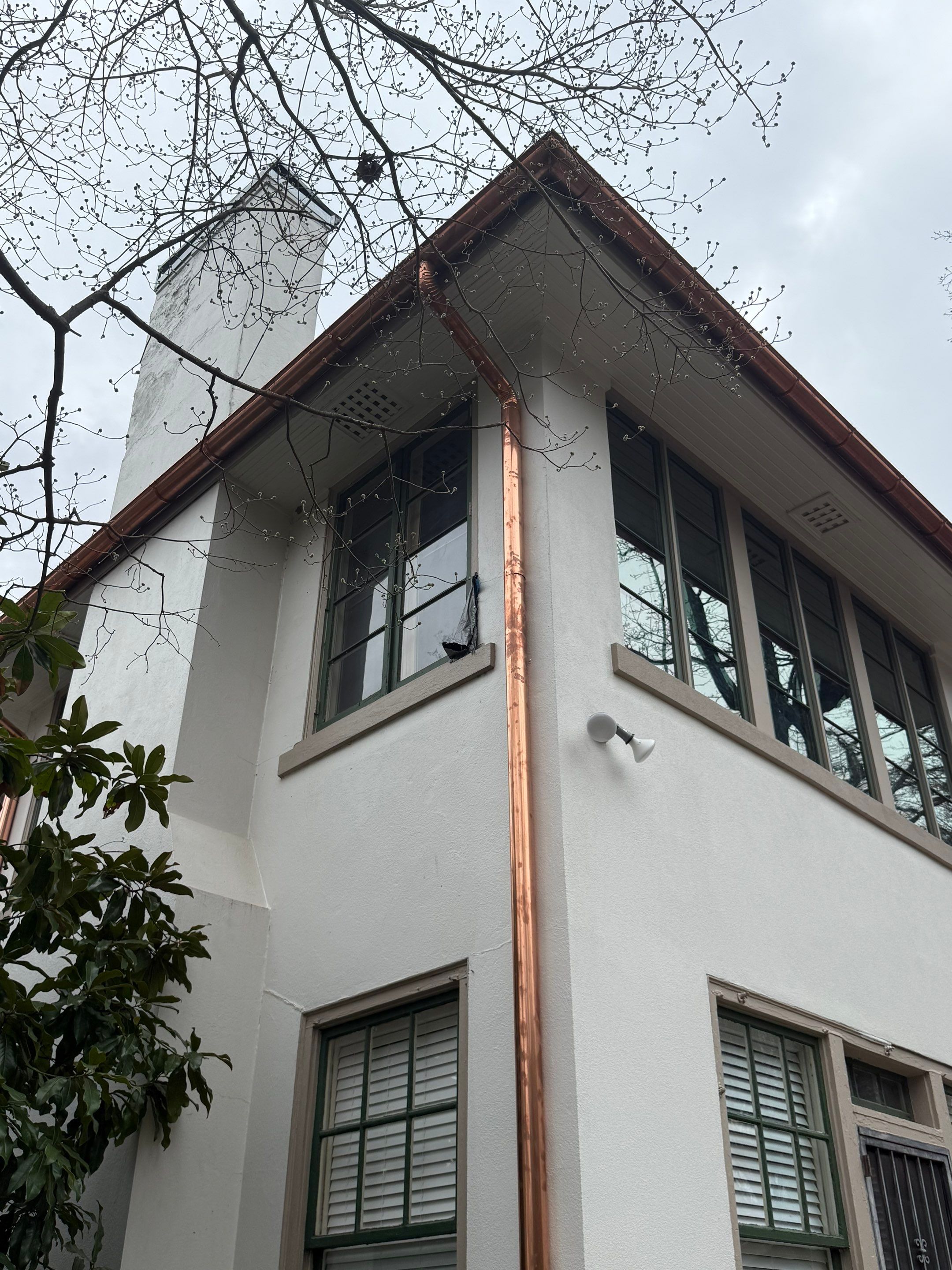 Memphis Home Restoration and Copper Gutter Installation Following Tree Damage by Revival Roofing Services