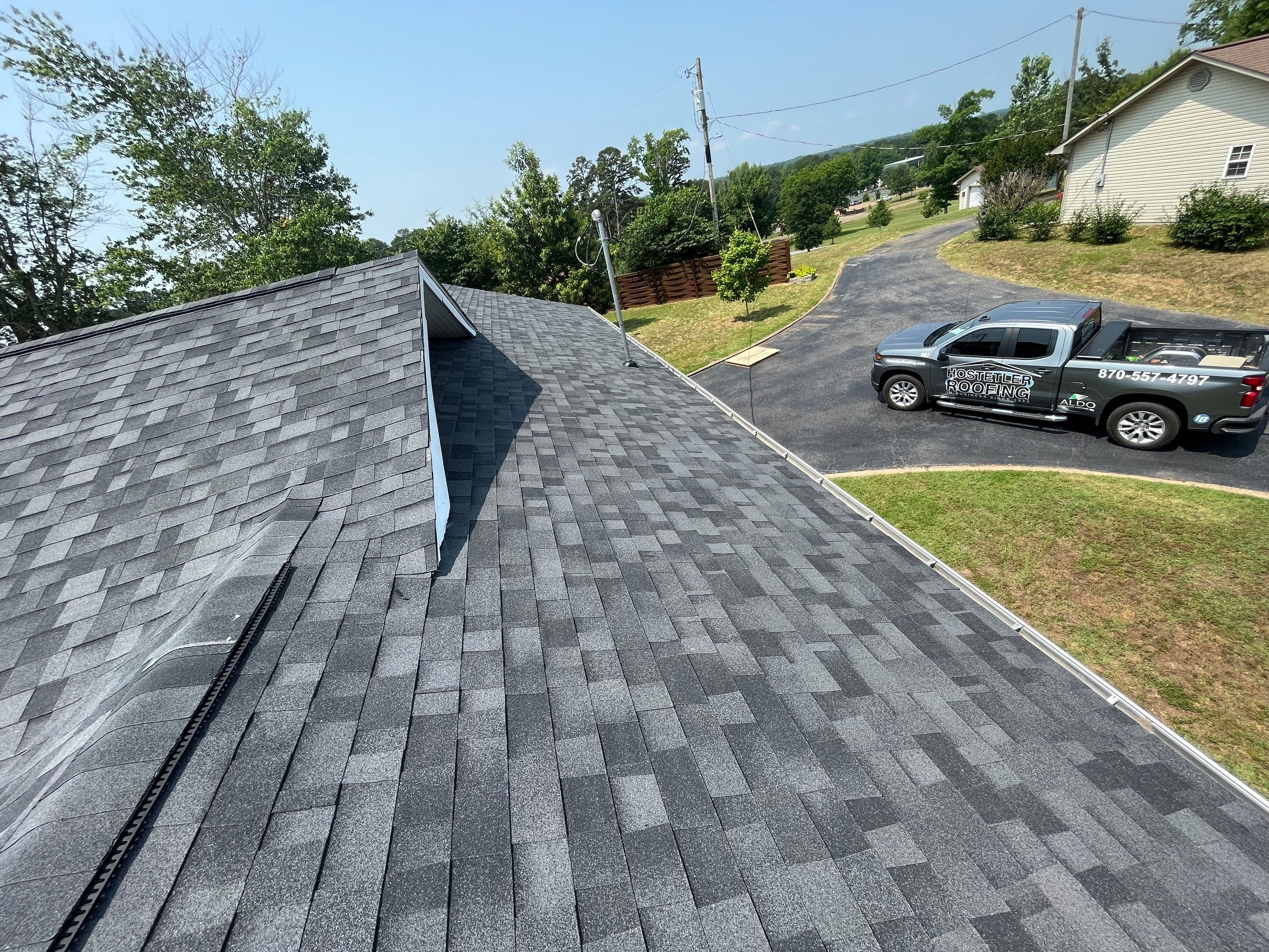 Residential Shingle Reroof using Malarkey Vista by Hostetler Roofing