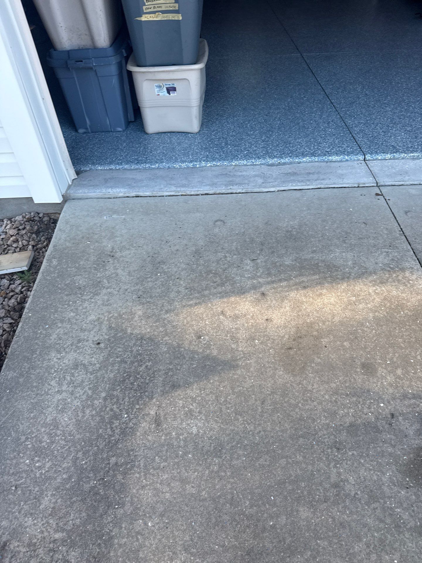 Garage, Drivewat, and Sidewalk in Landshark and Tidalwave by Innovative Concrete Coatings 