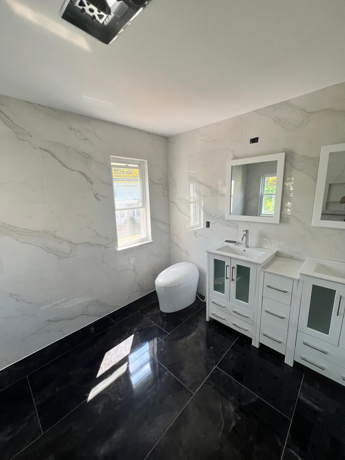 Bathroom Remodel using Tile by Home Concepts Construction