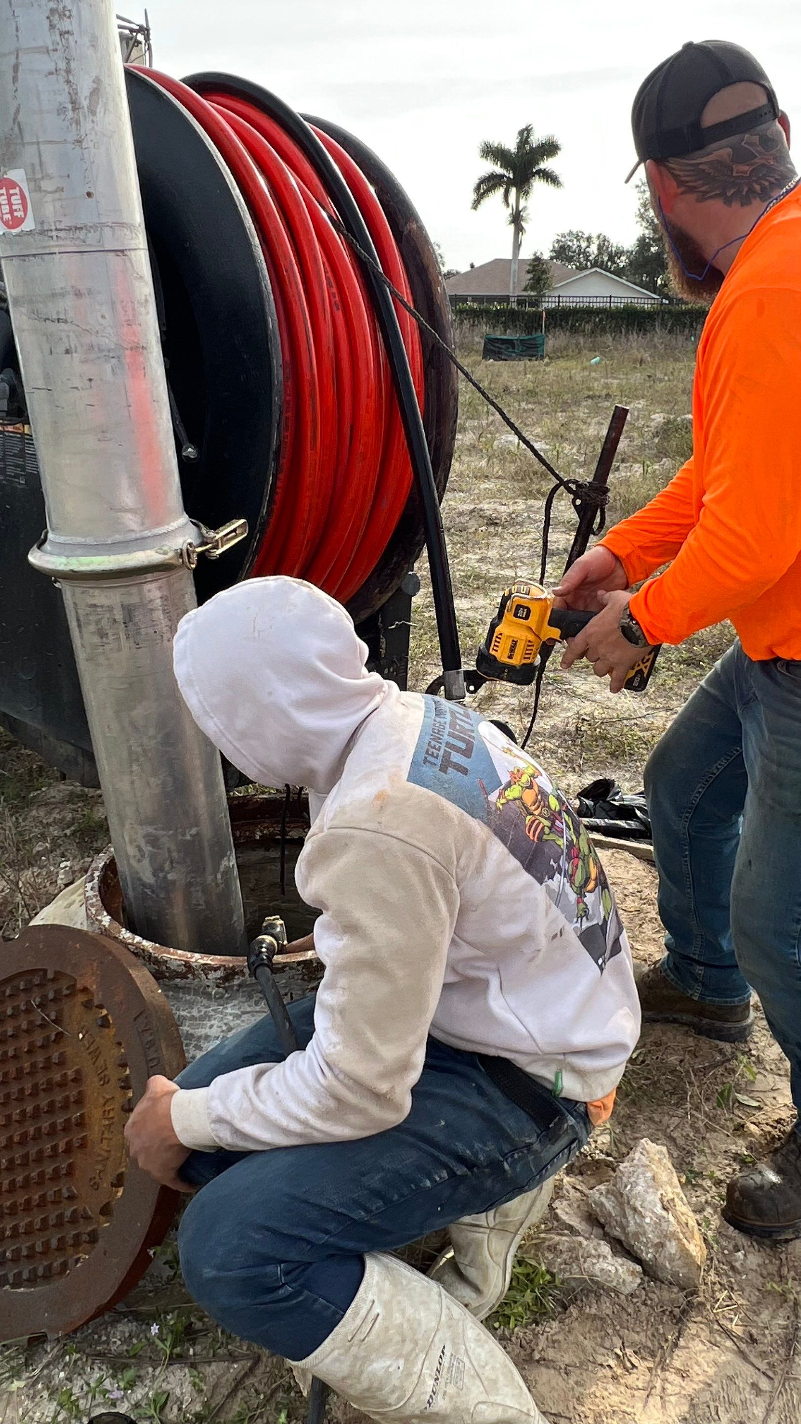 New Residential Construction Community Sewer System Cleaning by APS Power & Water