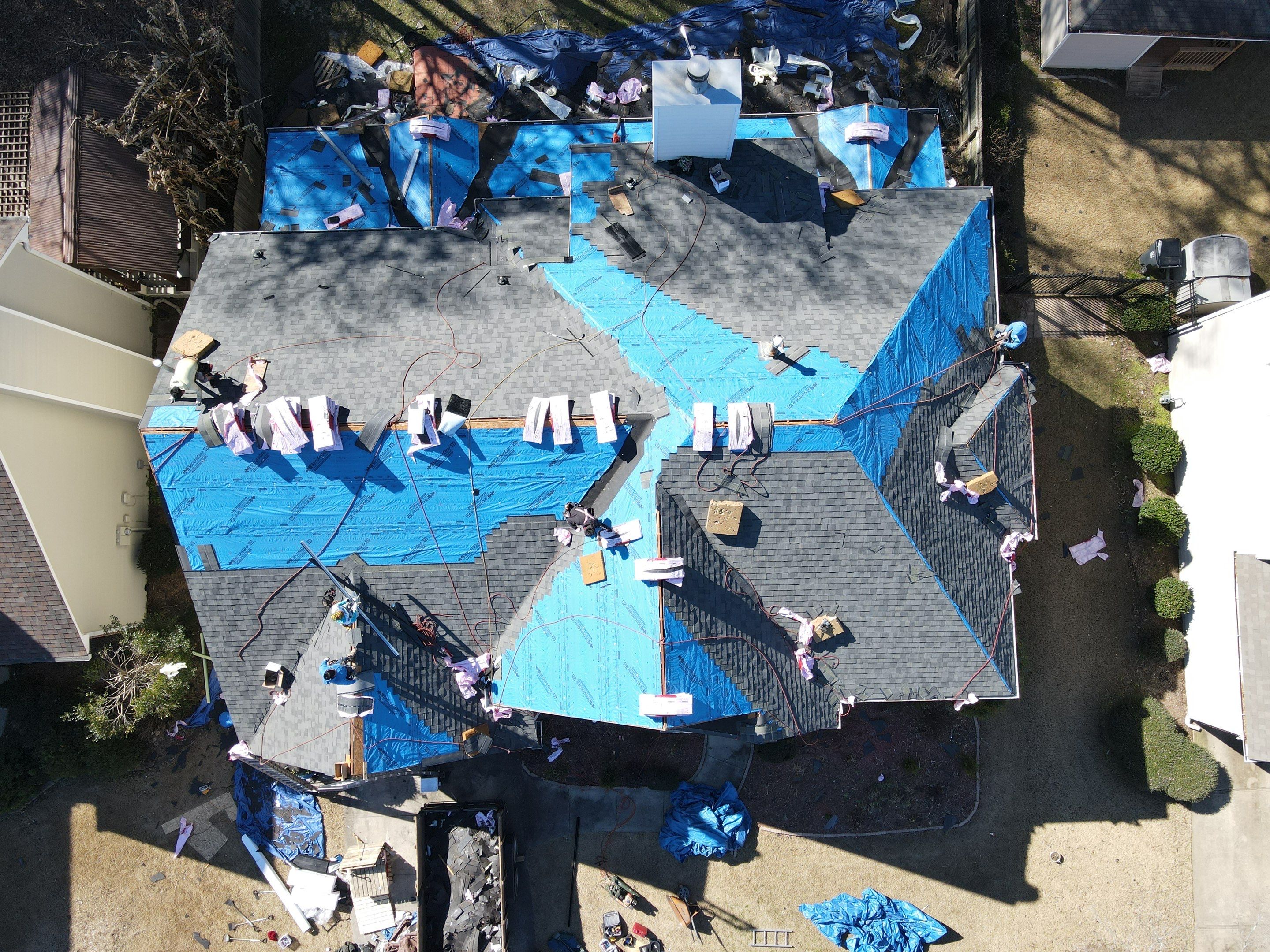 Residential Roofing Installation using Owens Corning by Inspector Roofing and Restoration