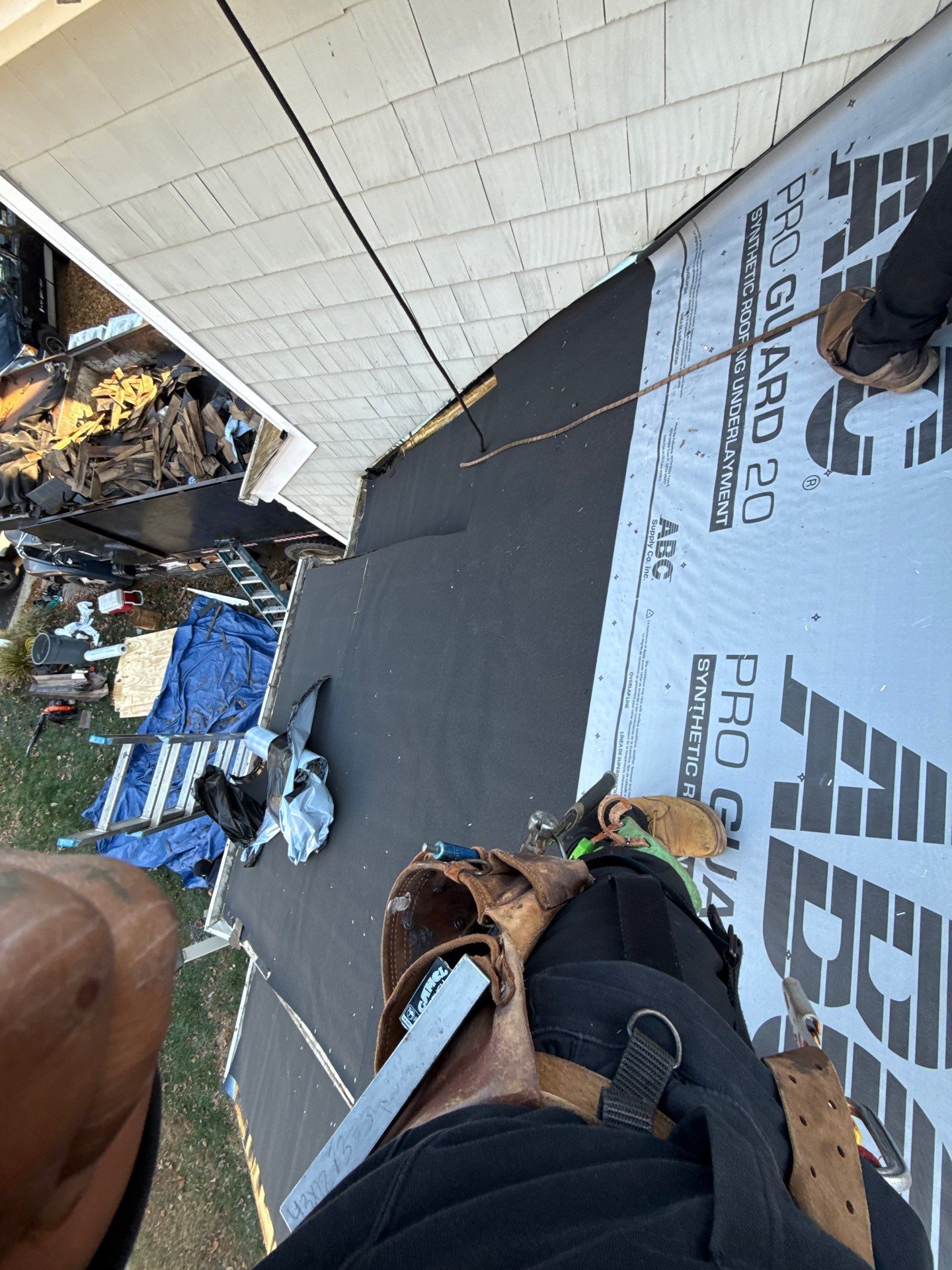 Reston :  Residential Roof Replacement with Brava Synthetic Cedar Shake Class C Natural  by RM Banning, Inc.