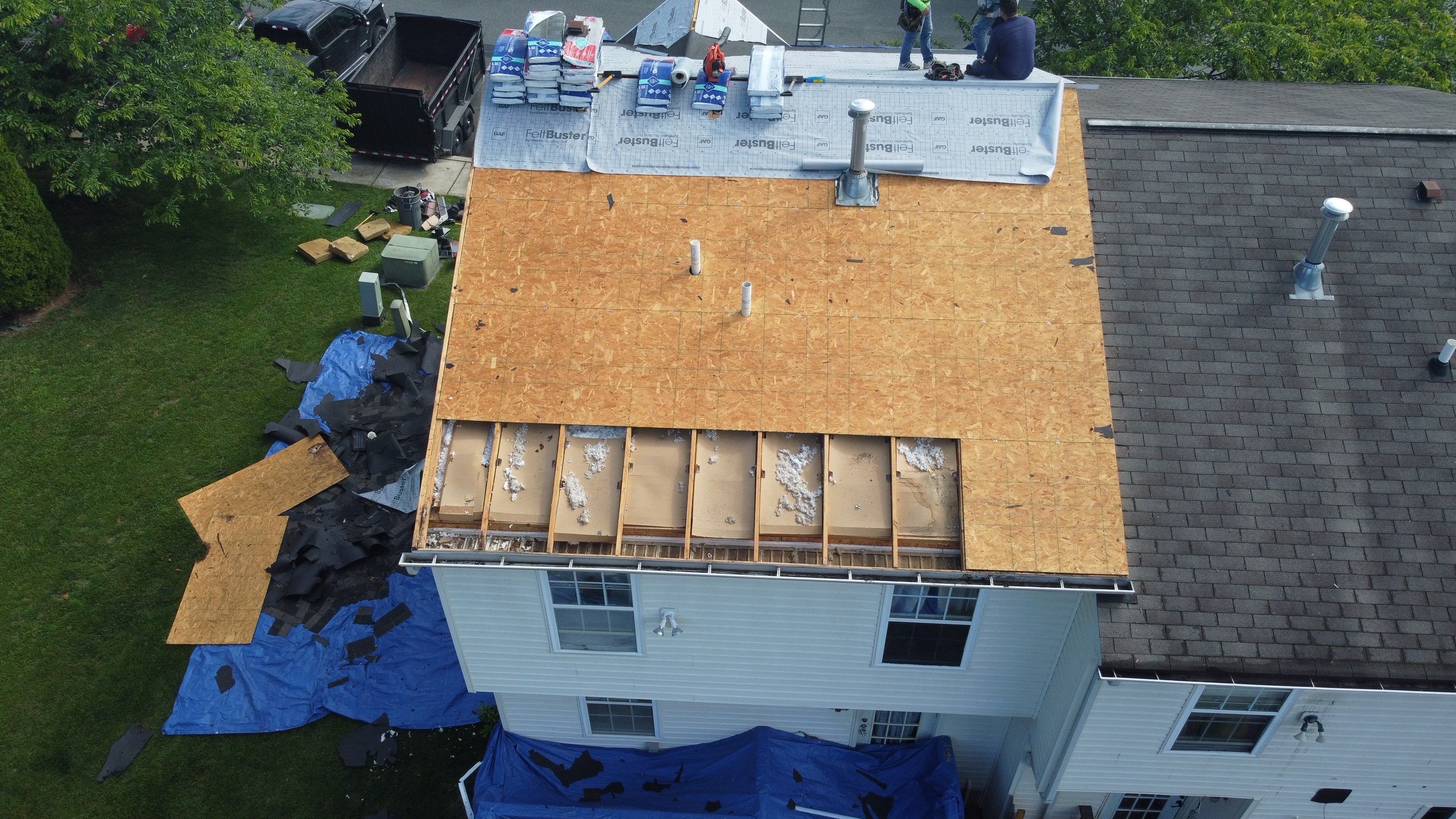 Residential Roofing Installation using GAF Timberline HDZ by Matter Roofing & Construction