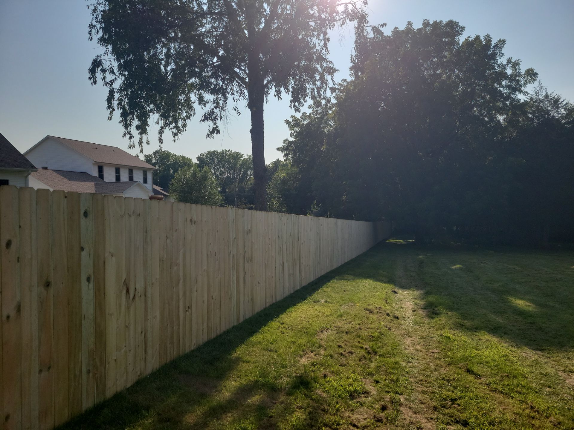 Pressure-Treated Wood Privacy Fence Replacement in Cedar Falls by Perfect Picket Fence and Stain