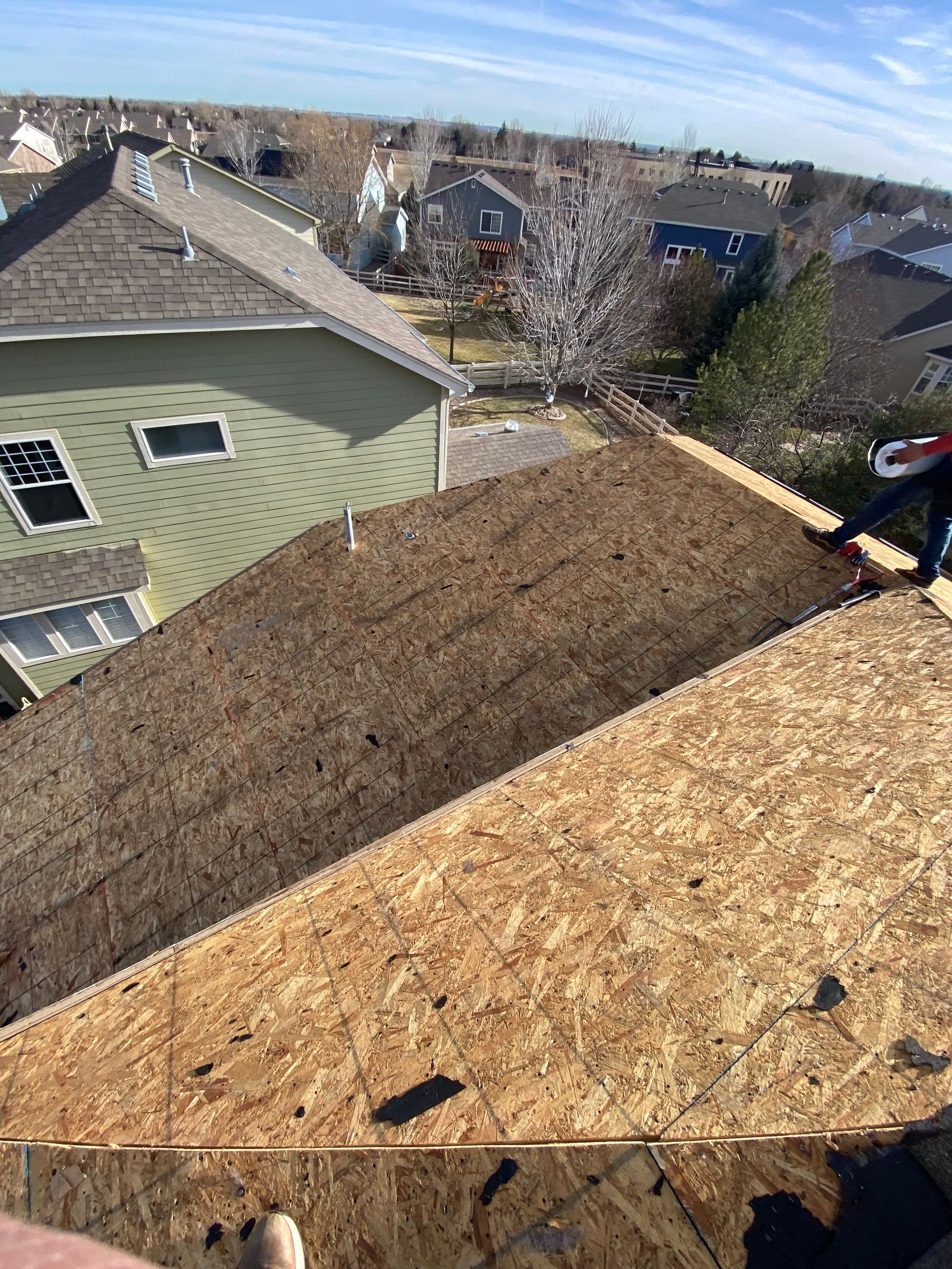 Resdiental Hail Damage Roof Replacement using Atlas Pinnacle Class 4 Impact Resistant "Weathered Wood" color by Black Belt Roofing