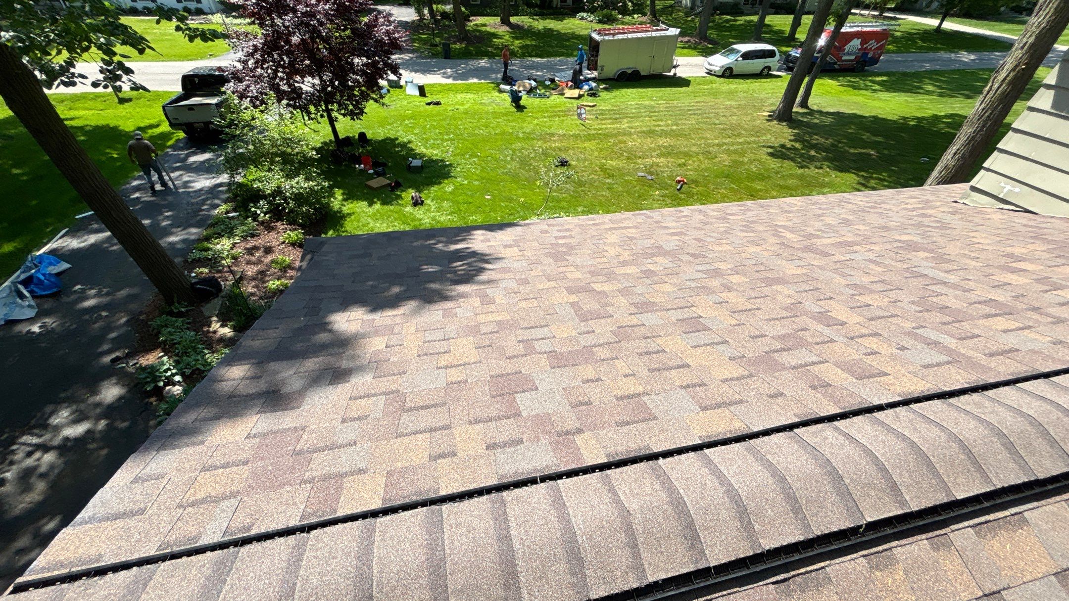 Roof Replacement using Owens Corning Teak by 180 Contractors