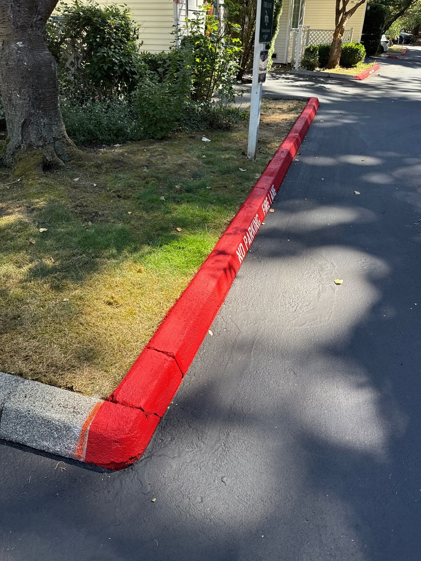 Curb Repaint | Seattle  by Jireh Asphalt & Concrete Inc 