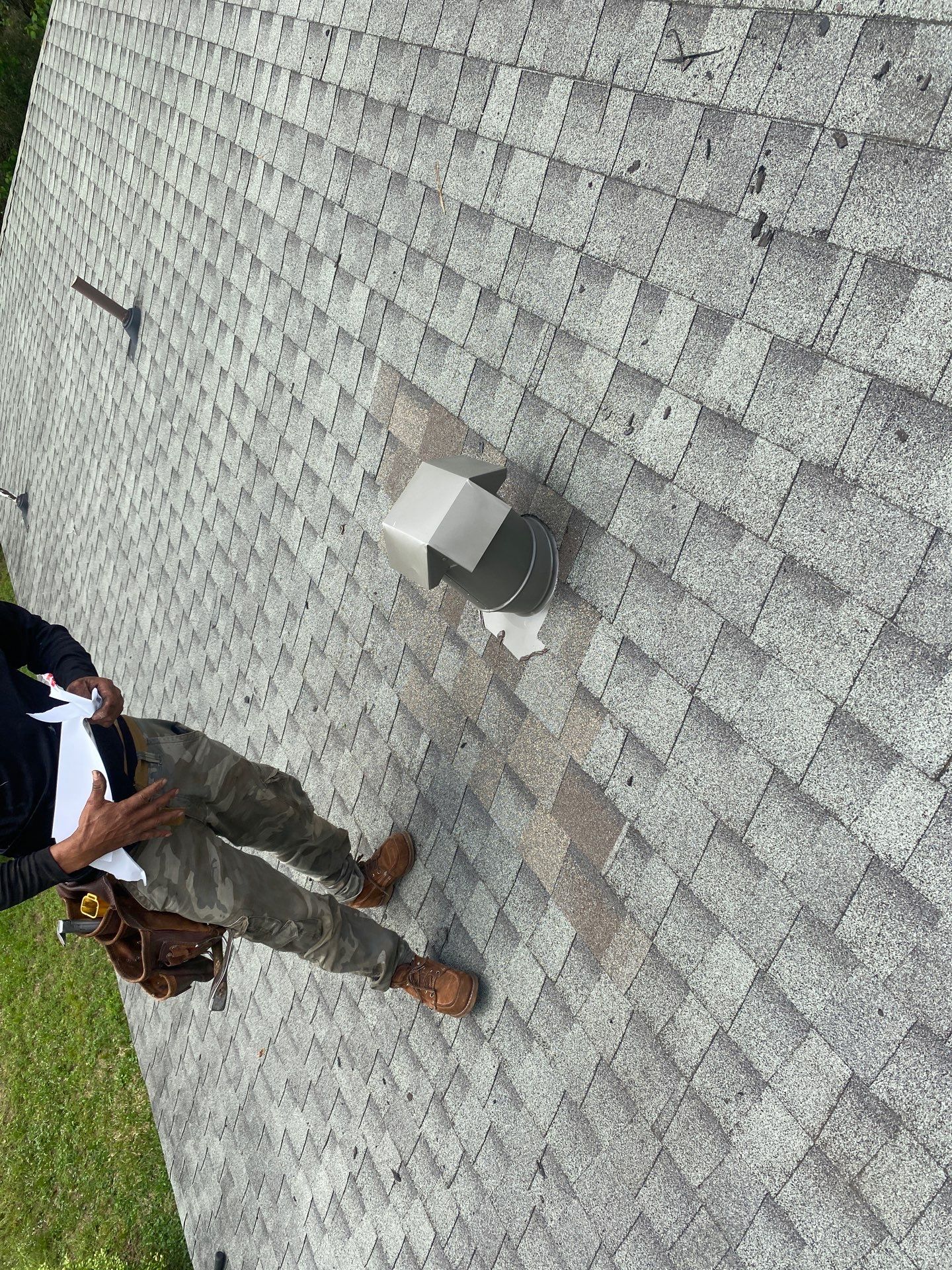 Hail Damage using Owen's Corning Duration (Lifetime) Shingles by Roof Repair Company