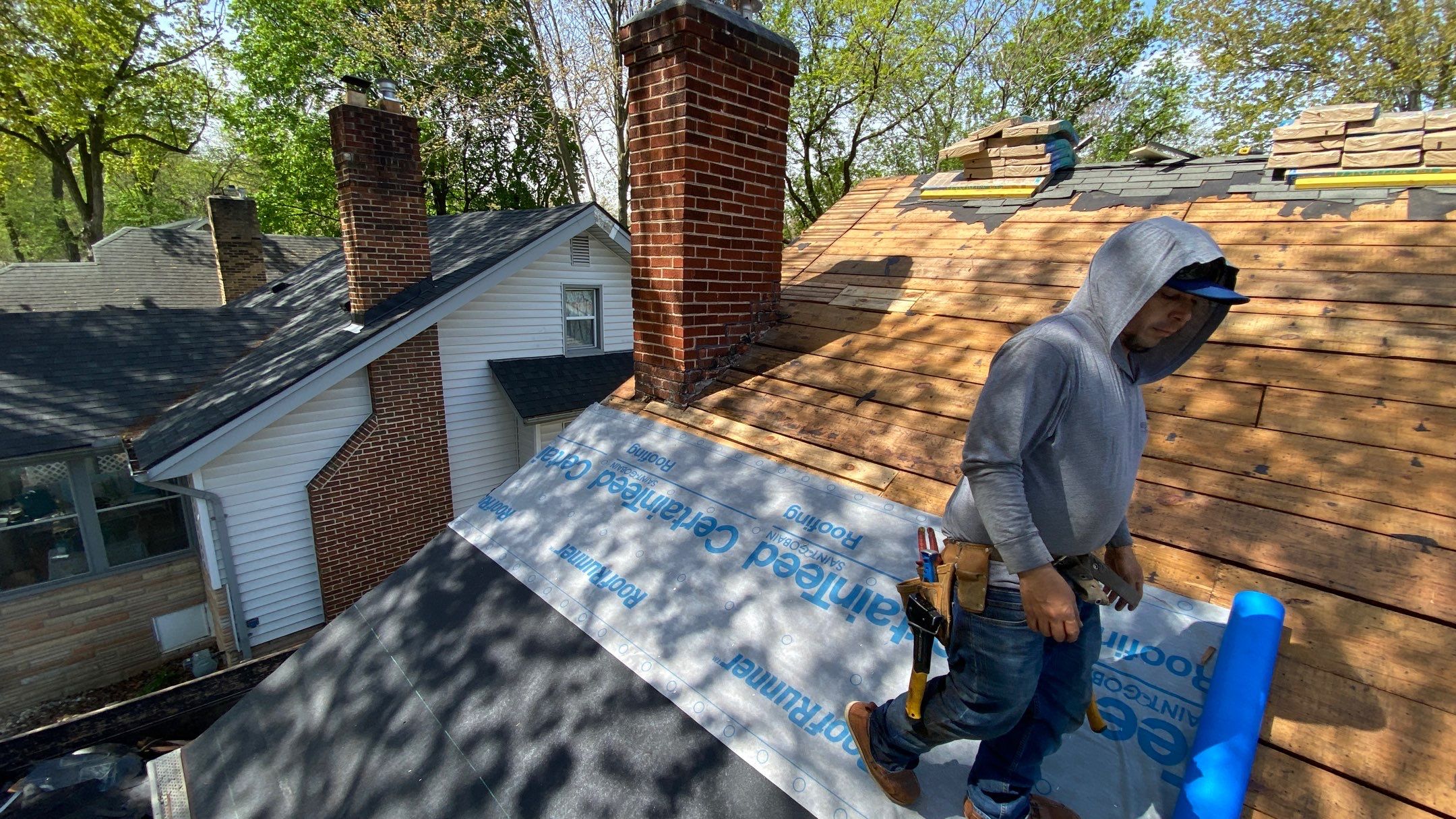 Roof Replacement using CertainTeed Landmark by 180 Contractors