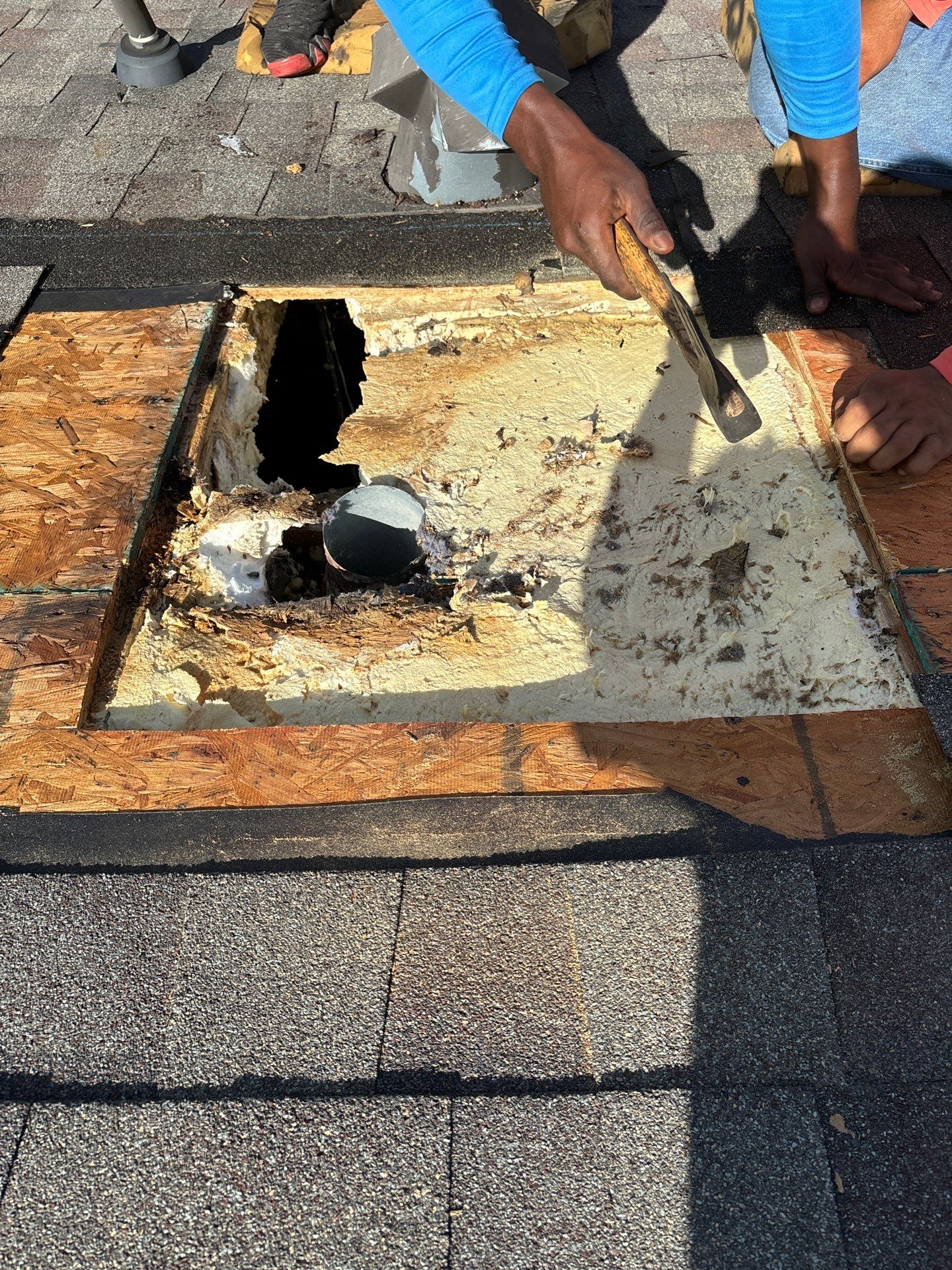 Hail Damage using Owen's Corning Duration (Lifetime) Shingles by Roof Repair Company