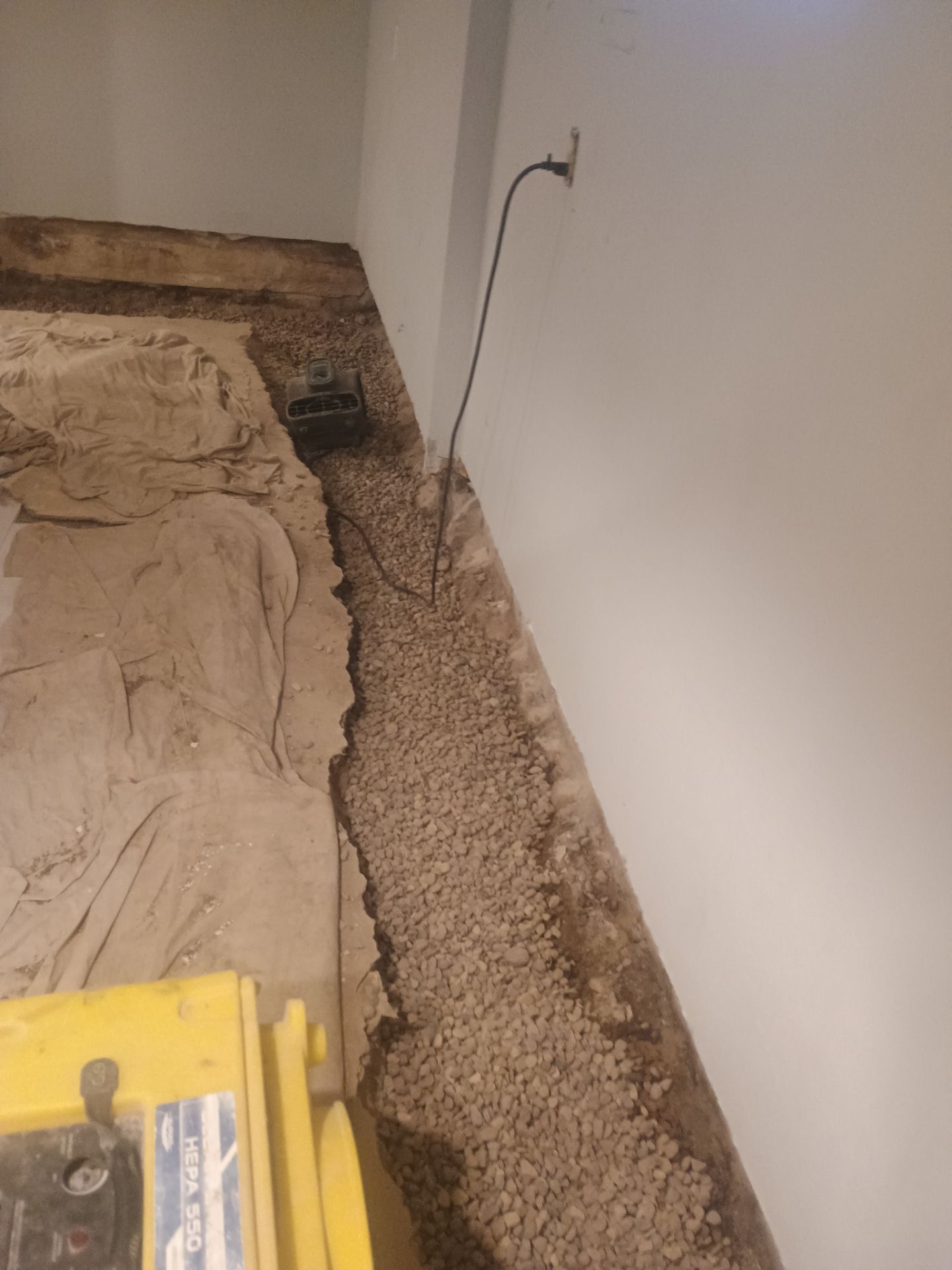 Interior Drain Tile Installation in South Minneapolis by Waterproofing Northeast
