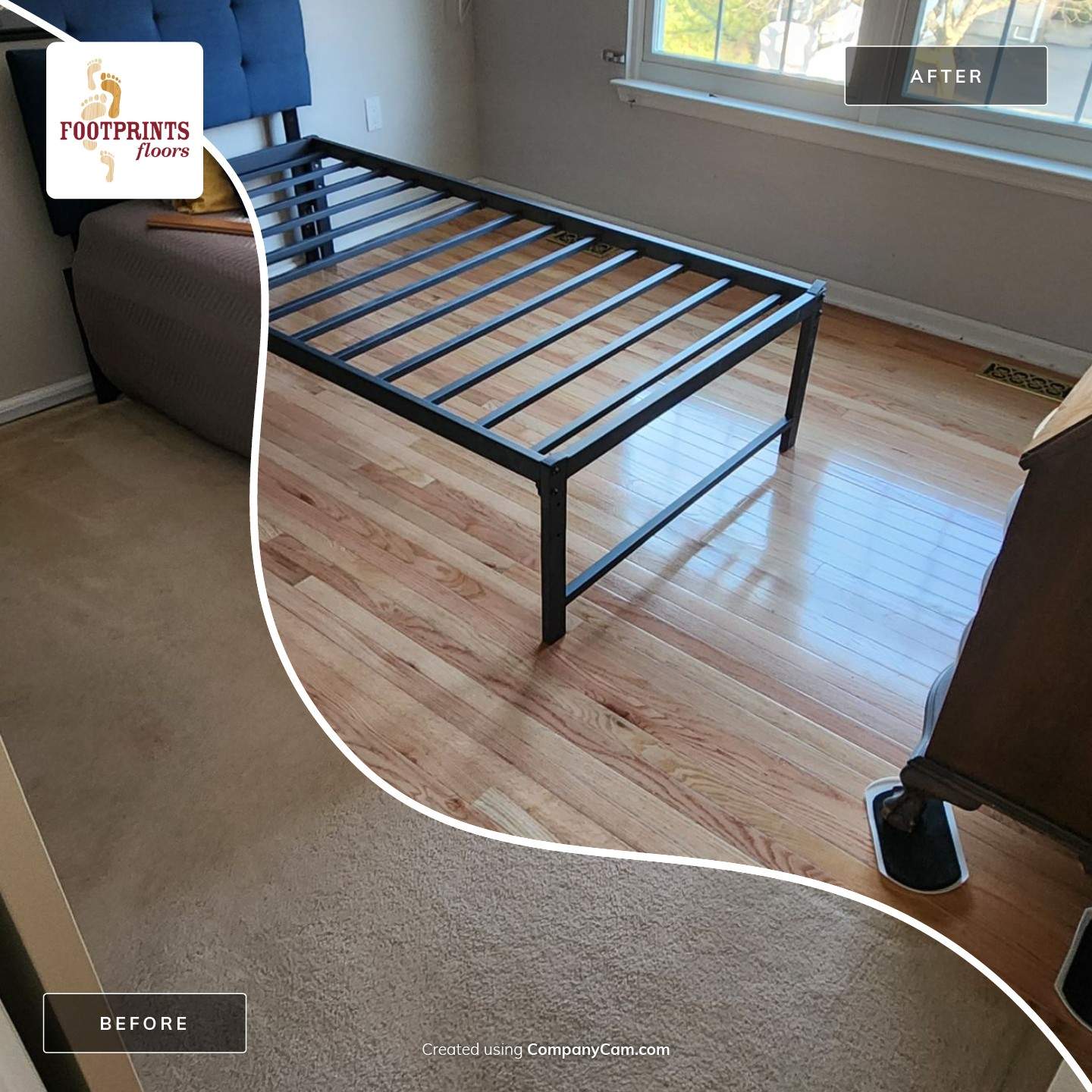 Prefinished 2 1/4 Red Oak Install w/ Carpet Removal by Footprints Floors Morristown