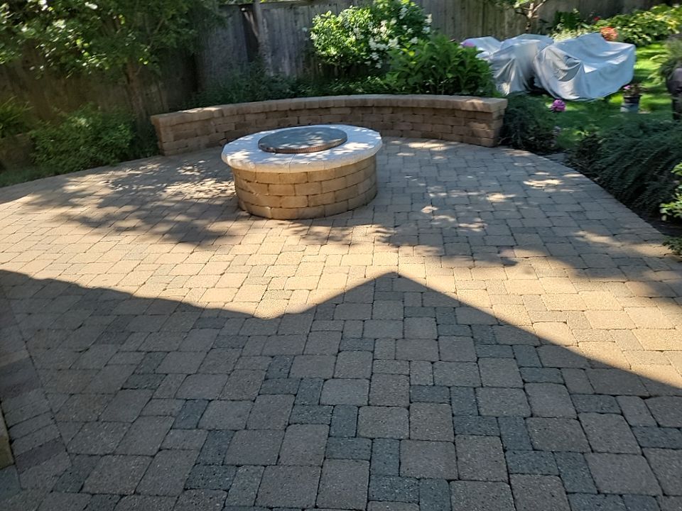 Brick paver clean, sand and seal.  using surebond SB-8700 by Northern Power Washing LLC.
