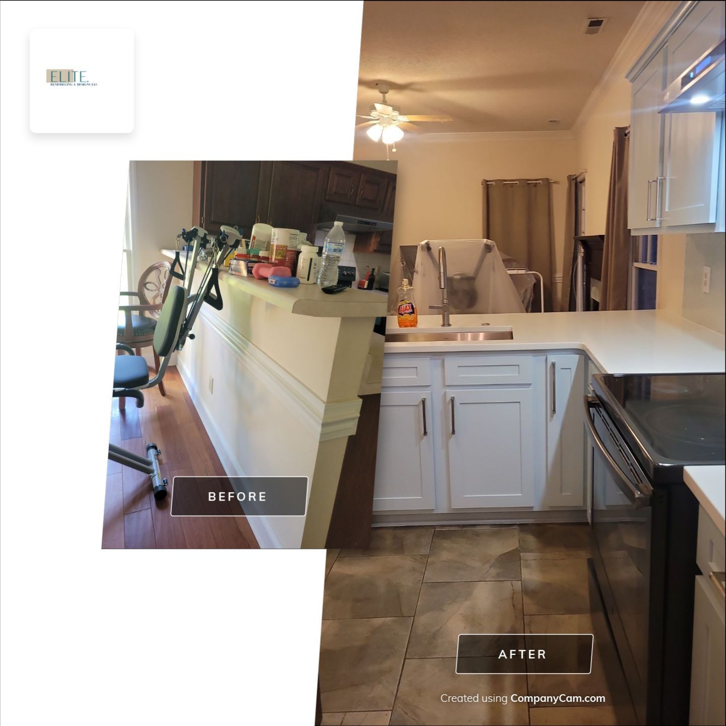 A Pathway to Function – A Cary Kitchen Transformed with Modern Style by Elite Remodeling and Design LLC