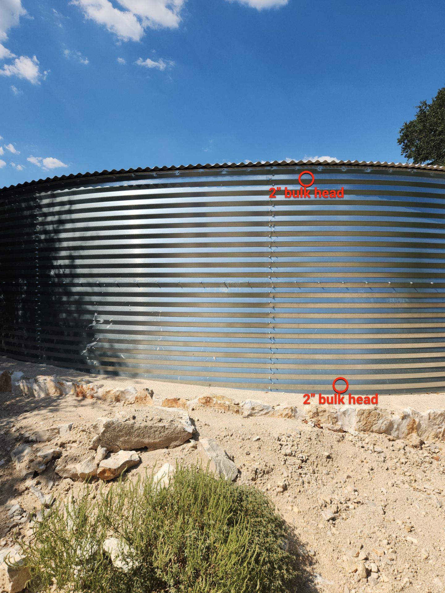55.2K - Dome - Silver using Aqualine Tank - 3602D by Hill Country Rain Water