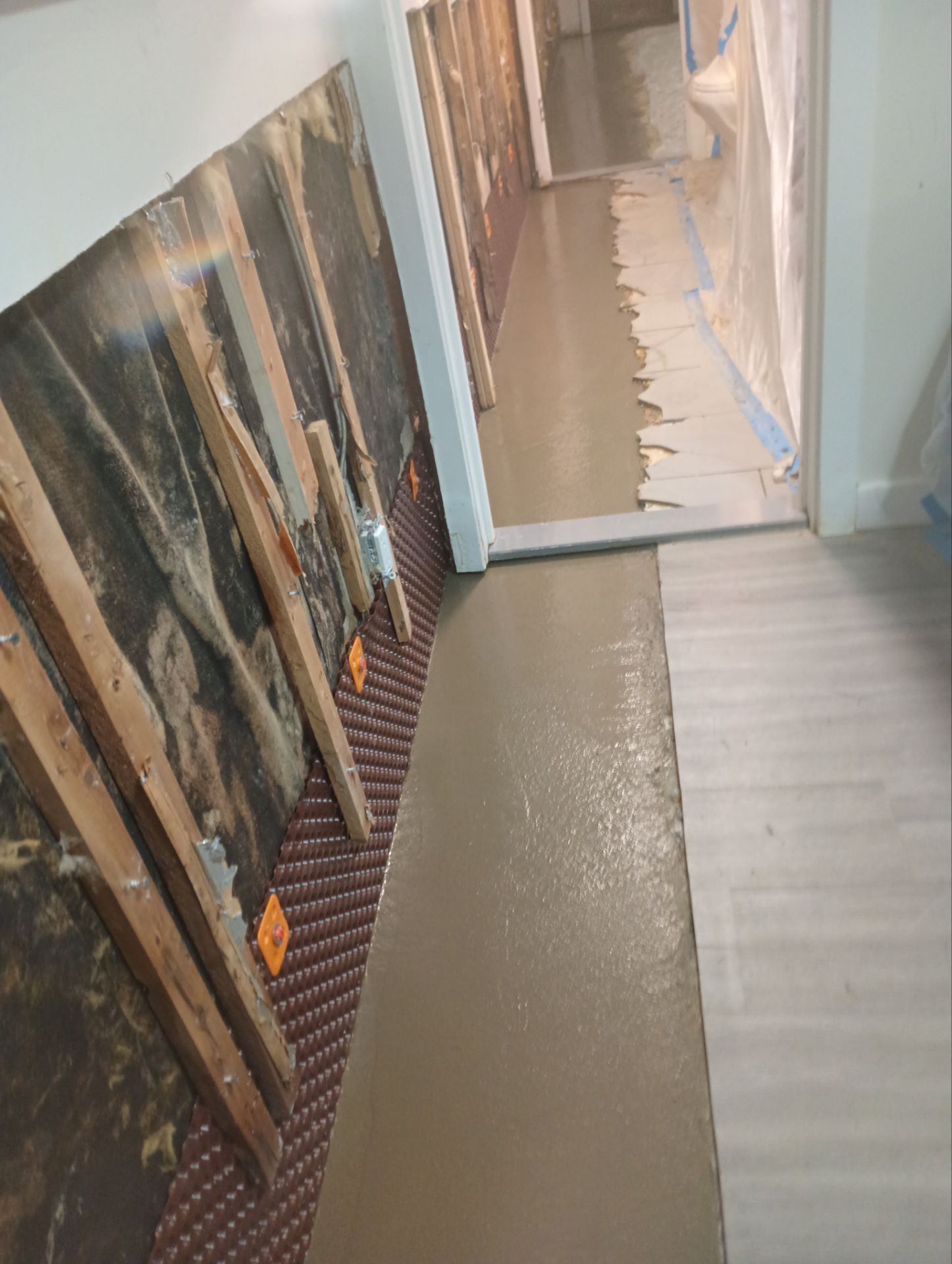 French Drain using pipes by Stone Waterproofing