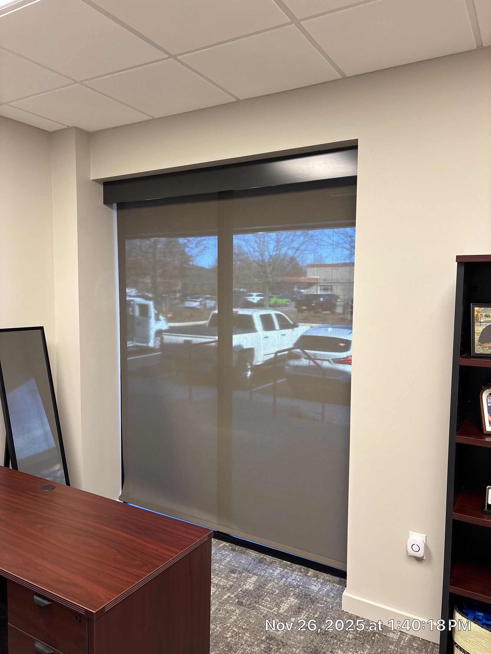 Commercial Roller Shades Project in Huntsville by Blinds and Borders