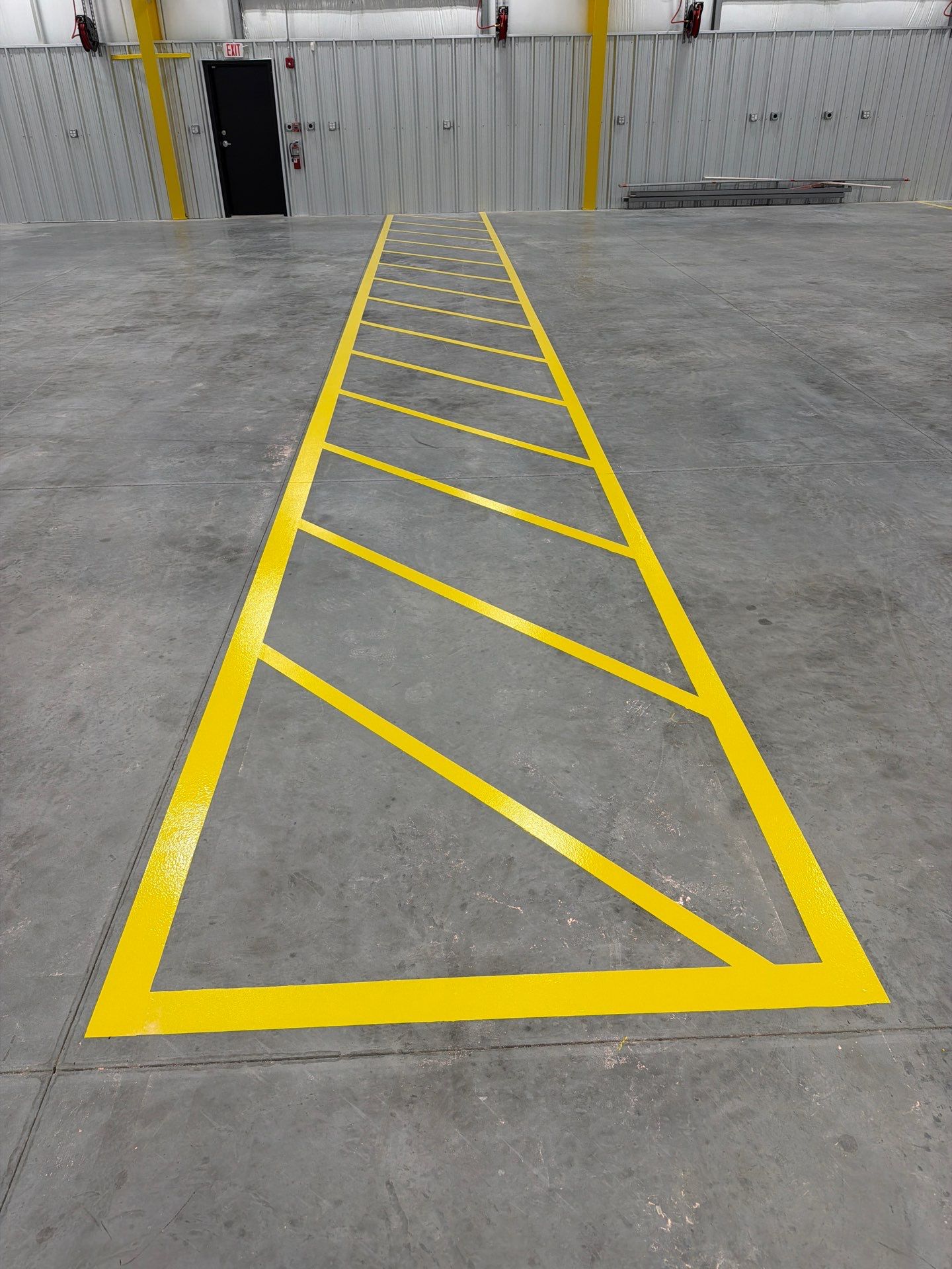 Industrial Epoxy Safety Marking and Hatch Layout in Spring Hill by Everline Coatings & Services - Southwest FL