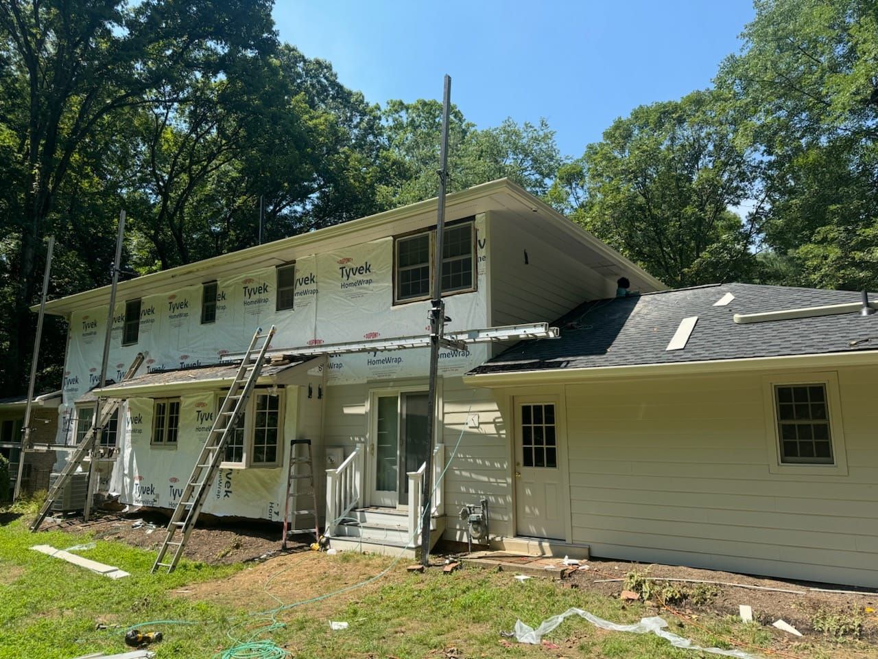 Great Falls: Siding Replacement with James Hardie Statement Beaded Plank in Cobblestone by RM Banning, Inc.