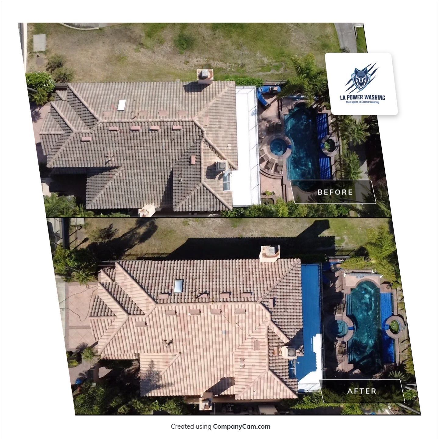 Roof Cleaning by La Power Washing Inc