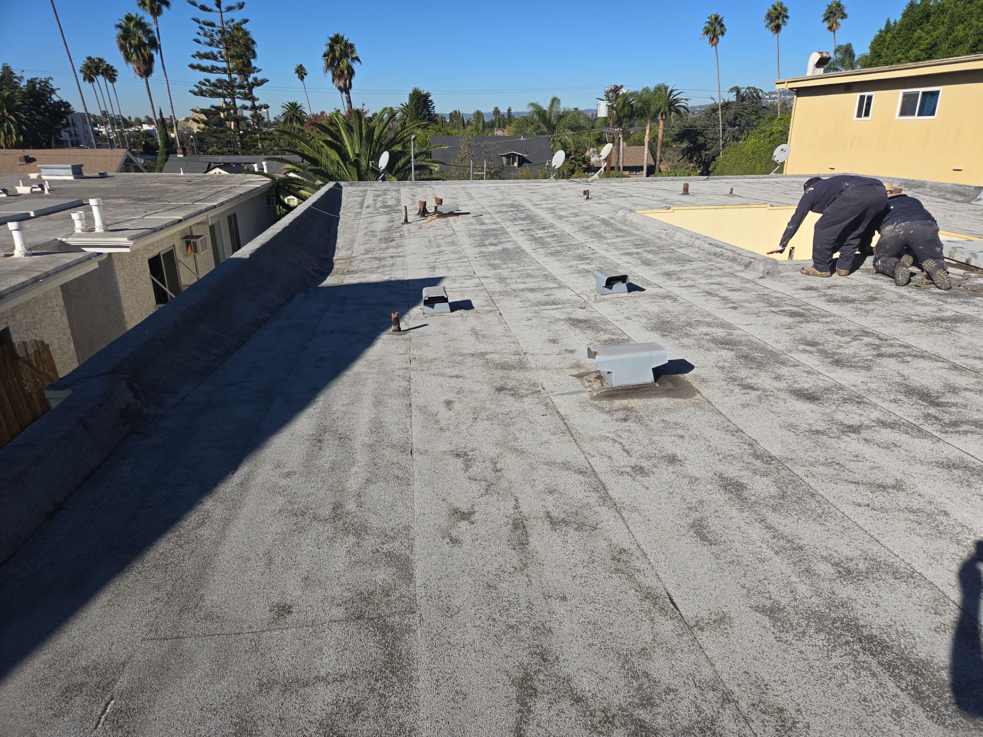 Commercial Silicone Roof System using American Standard Silicone System by Hull Brothers Roofing