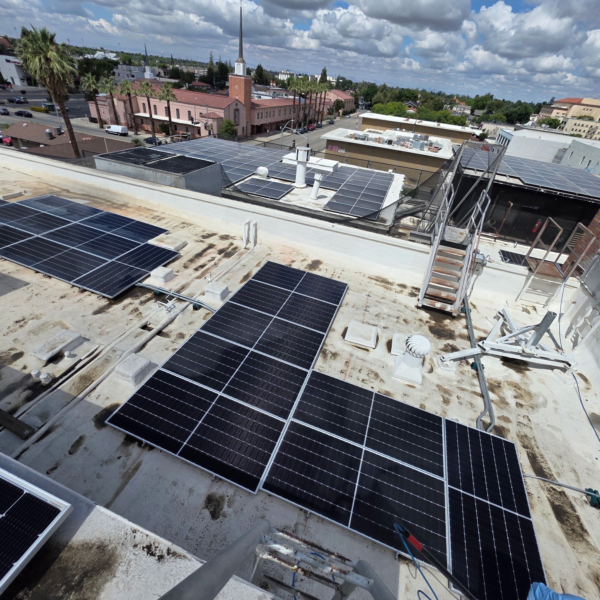Commercial Solar Panel Cleaning by Palm Coast Solar Cleaning