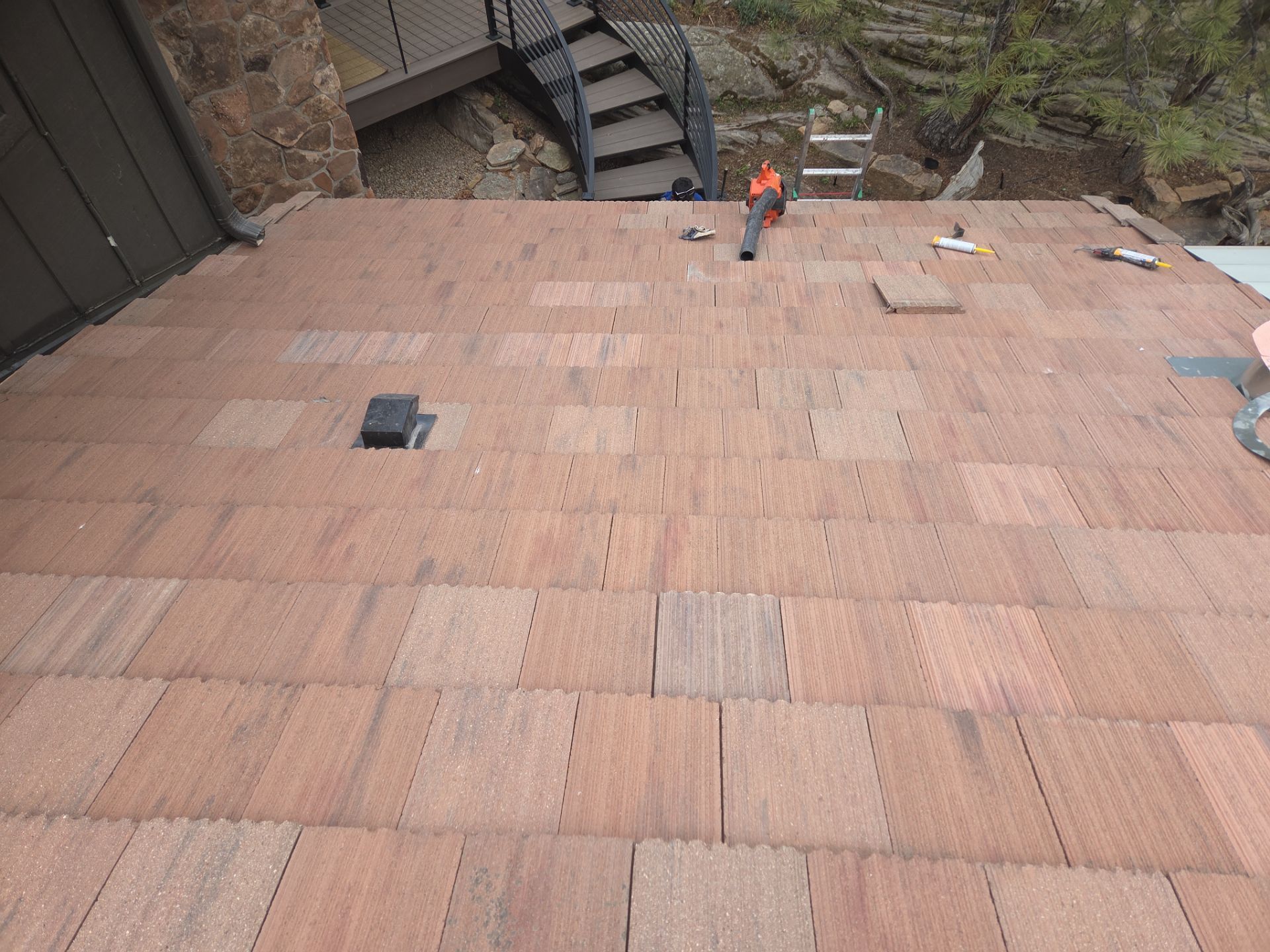 Tile roof by RTP Roofing Company