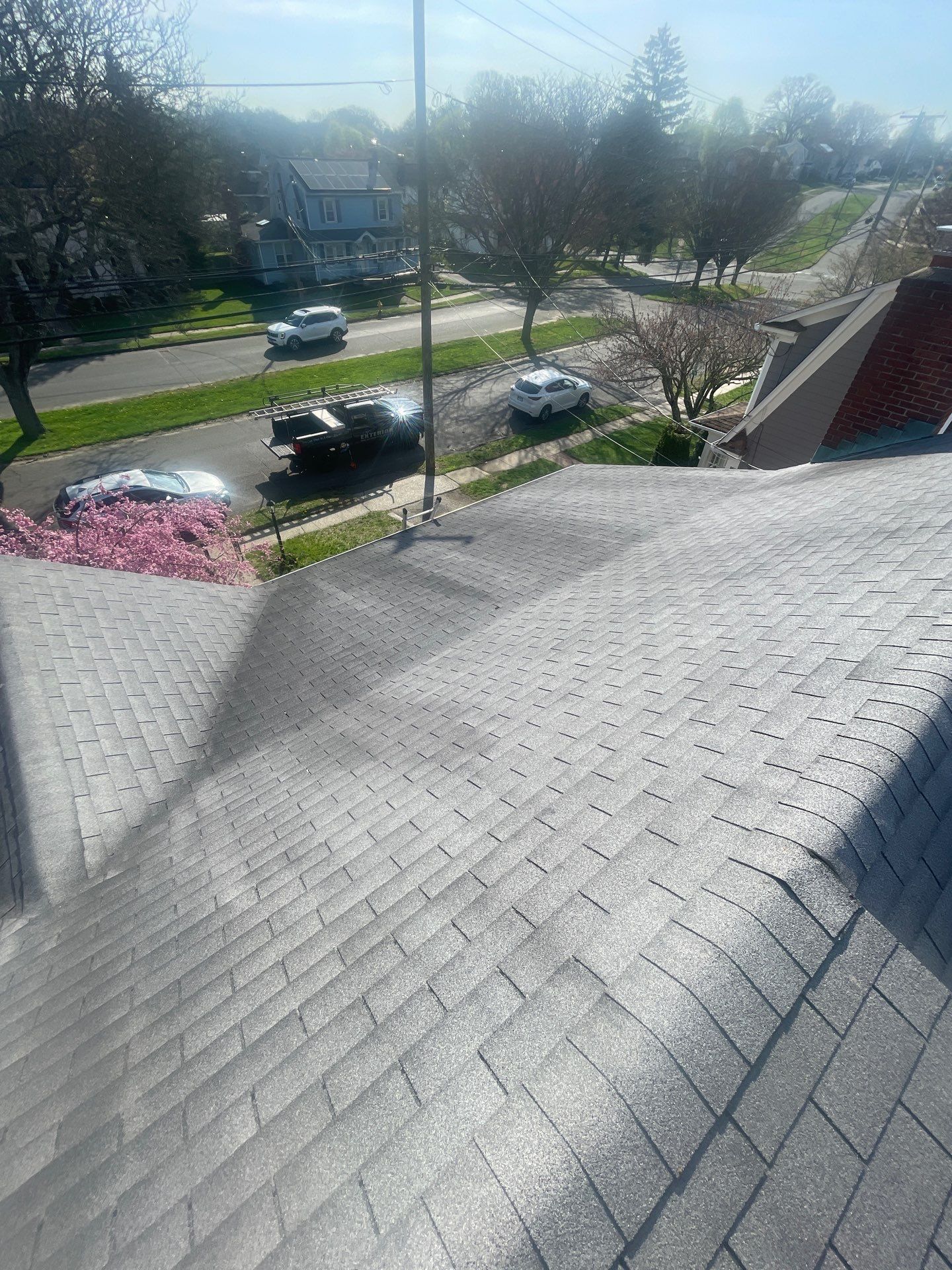 Residential Roofing Replacement Featuring Owens Corning Estate Gray Shingles in Milford by A Plus Exterior