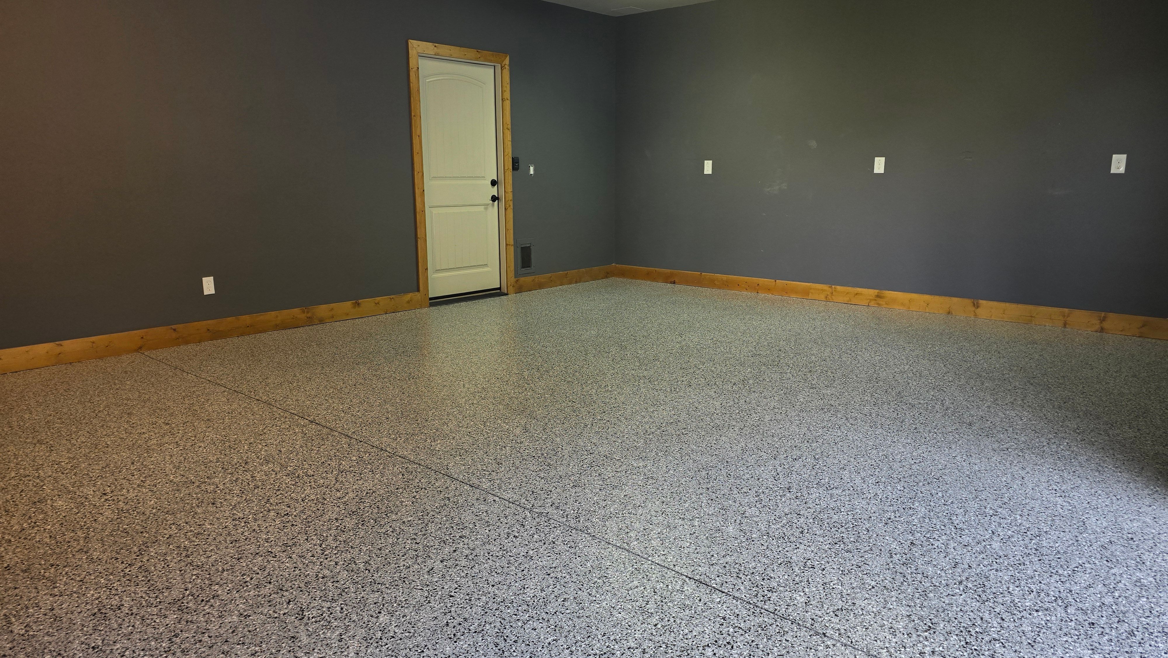 Garage using Houndstooth by Elite Floor Solutions