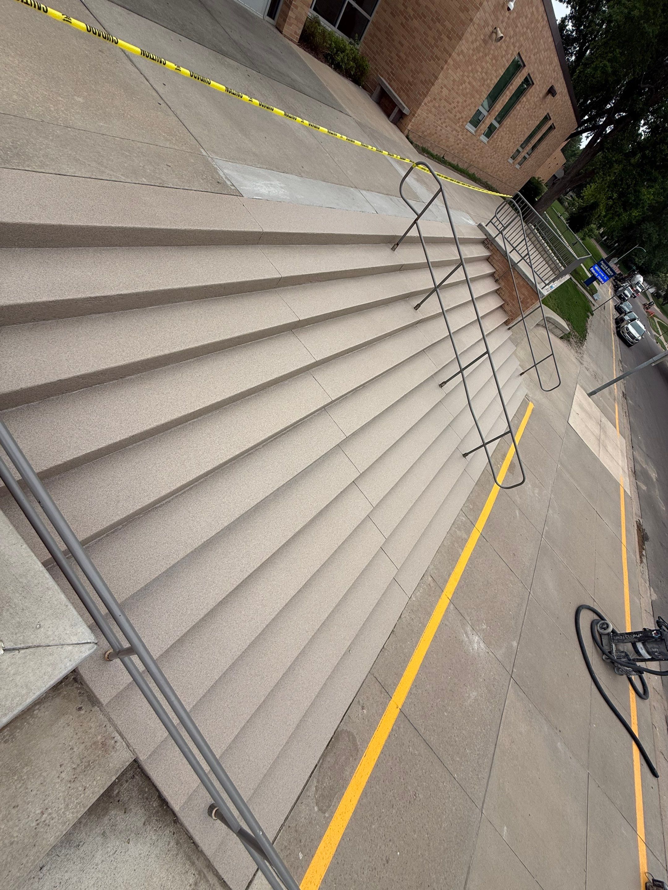 Concrete Stair Repair and Protective Coating in Sioux Falls by Select Painting, Coatings & Garage Cabinets