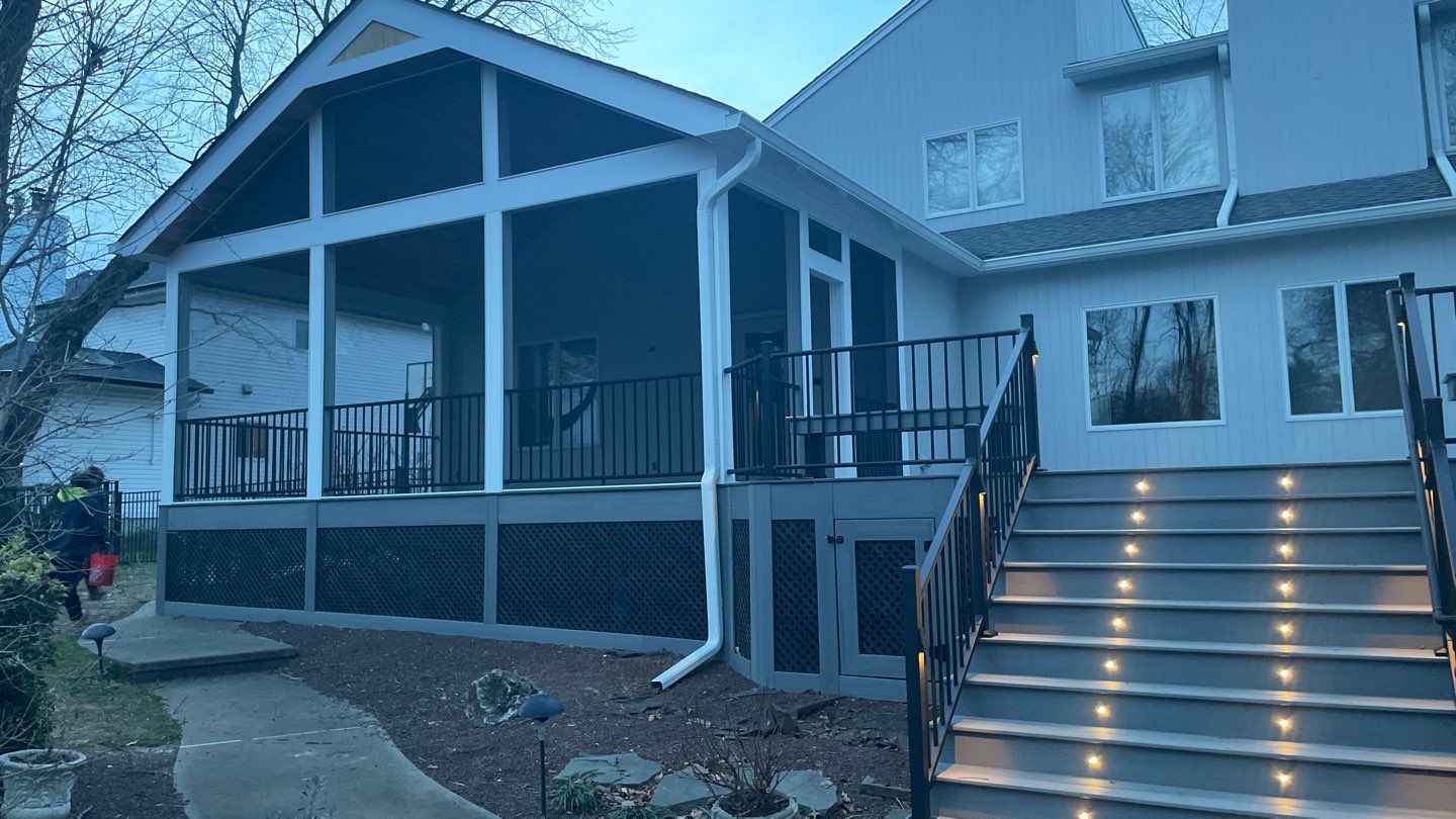 New Deck with Porch In Marlboro by deck guardian