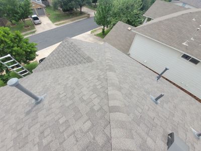 Residential Roofing Installation using IKO, Cambridge and gutters