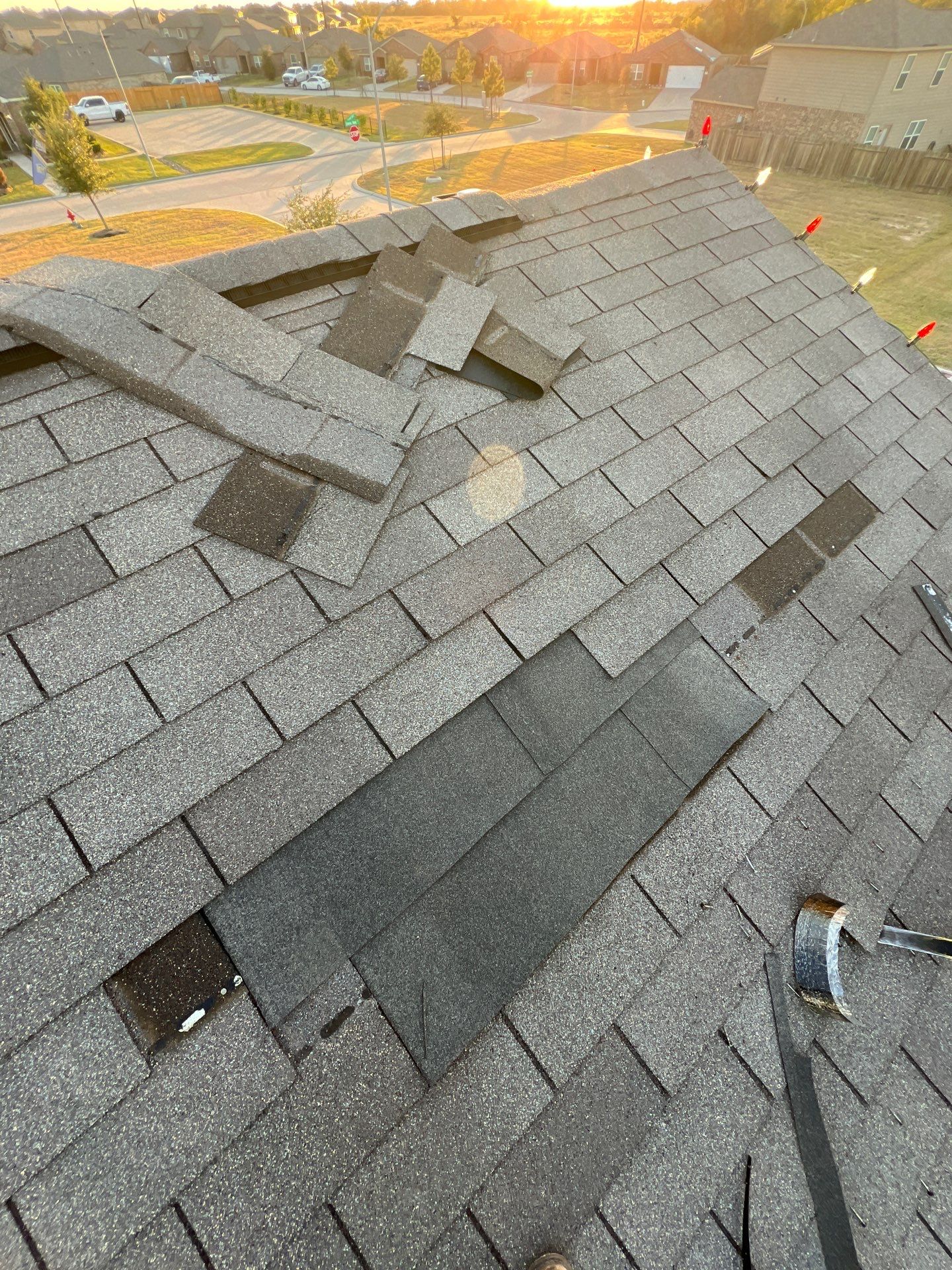 Hail Damage using Owen's Corning Duration (Lifetime) Shingles by Roof Repair Company