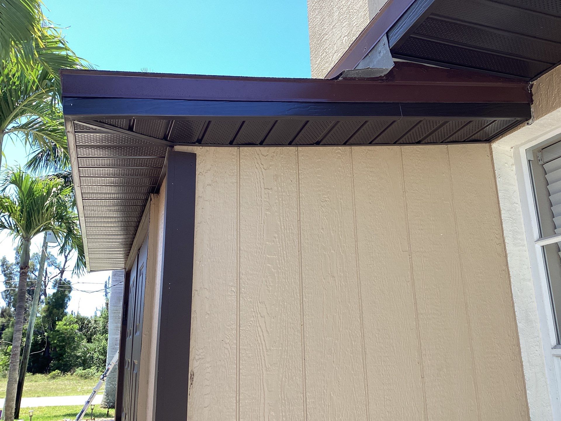 Musket Brown Gutter Installation and Soffit Fascia in Cape Coral FL by Gutter Professors